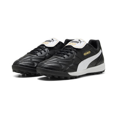 King top tt voetbalschoenen uniseks puma black white gold