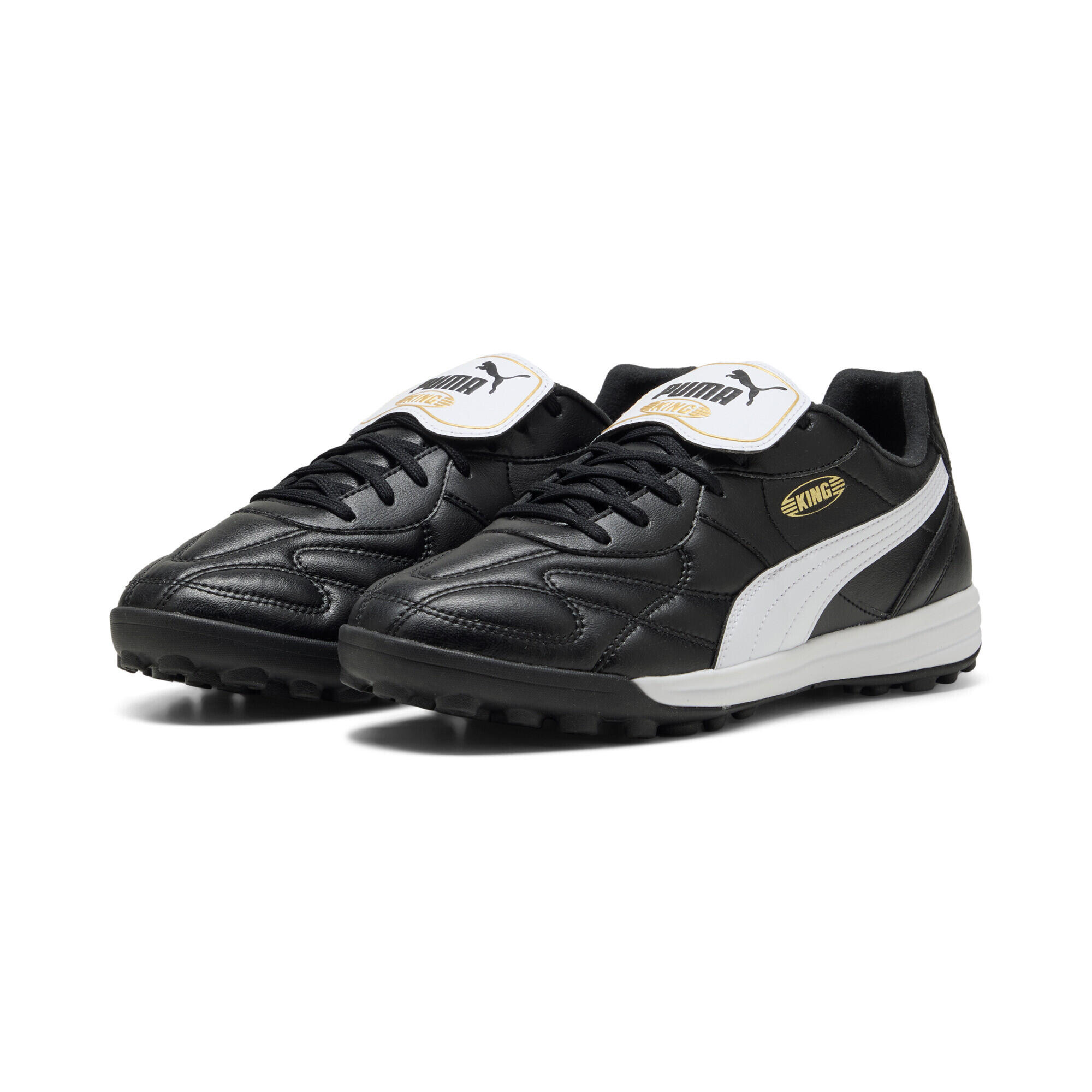 Puma - Chaussures De Football King Top Tt Unisexe Puma - Chaussures De Football - Blanc|jaune|noir - Decathlon