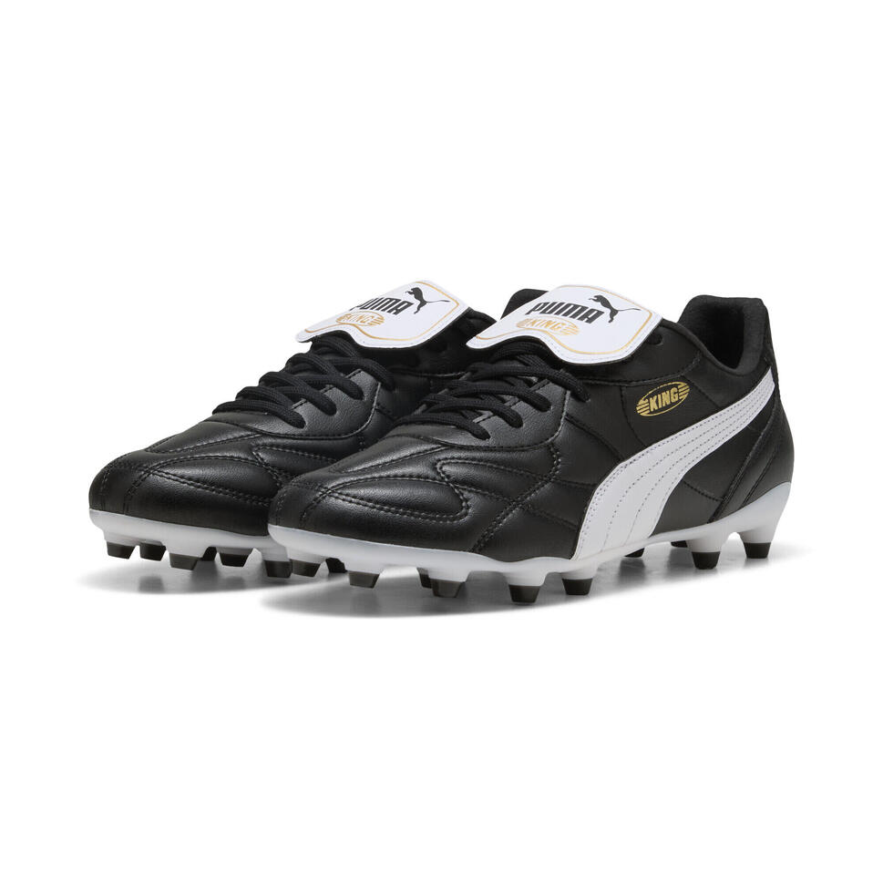 Buty piłkarskie unisex KING TOP FG/AG PUMA Black White Gold