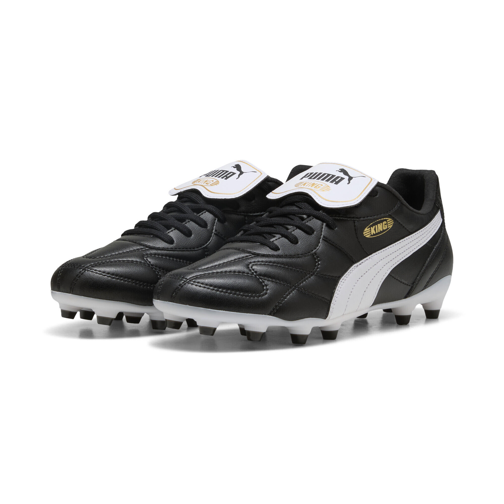 Buty piłkarskie unisex KING TOP FG/AG PUMA Black White Gold