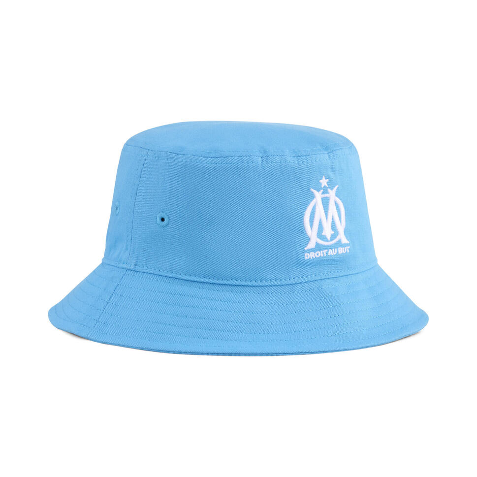 Kapelusz typu bucket Essentials Olympique Marsylia PUMA Bleu Azur White Blue