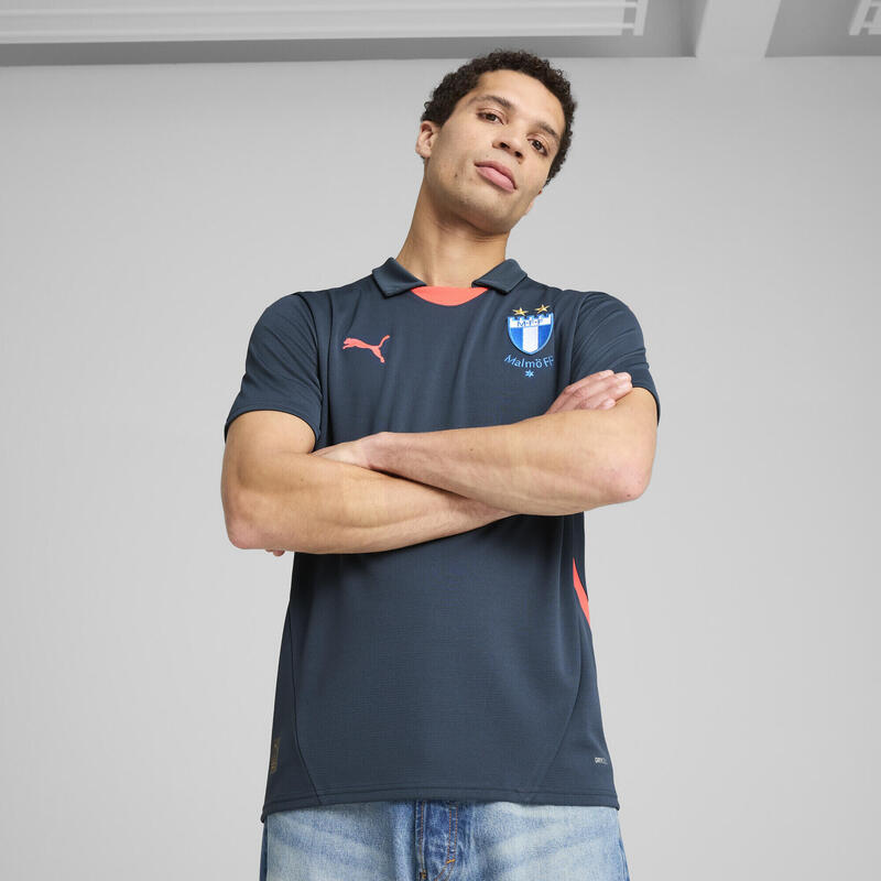 Męska koszulka wyjazdowa Malmö FF PUMA Dark Night Fire Orchid Blue Red