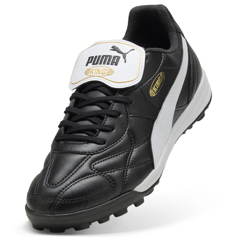 Buty piłkarskie unisex KING TOP TT PUMA Black White Gold