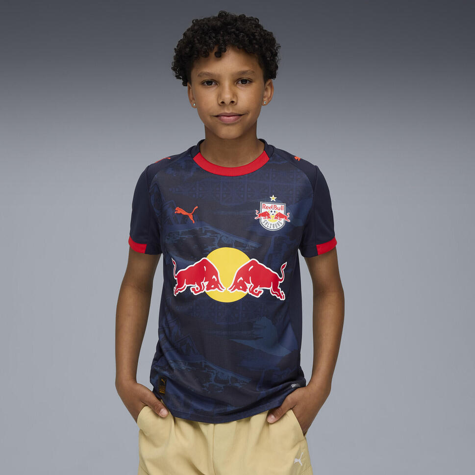 Młodzieżowa koszulka wyjazdowa FC Red Bull Salzburg 25/26 PUMA New Navy Red Blue