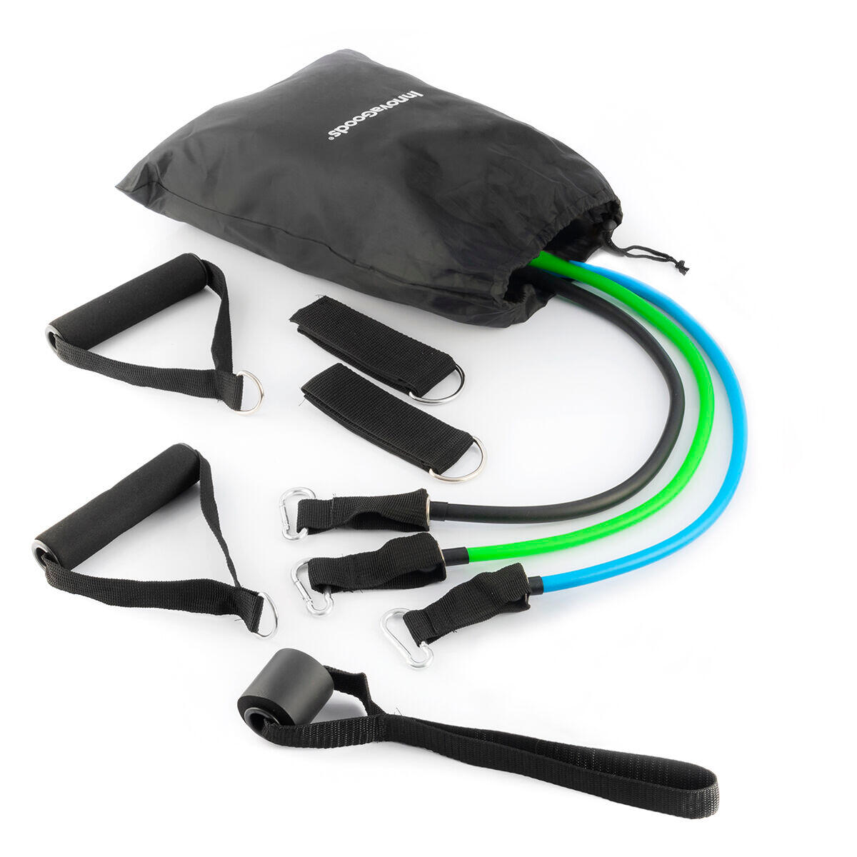 INNOVAGOODS Set van weerstandsbanden met accessoires en oefeningengids (x5) InnovaGoods Blau