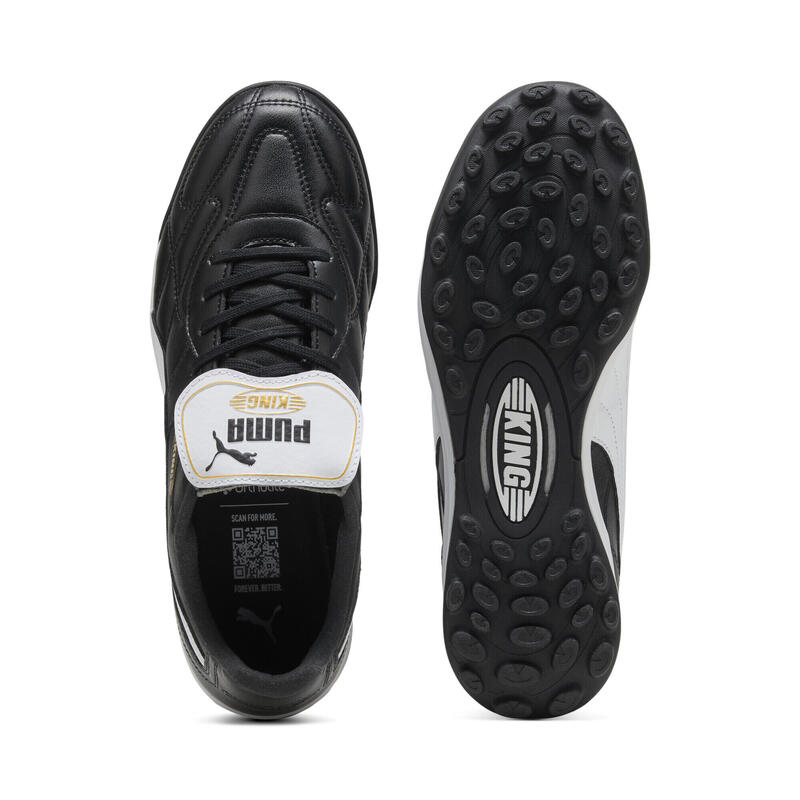 Buty piłkarskie unisex KING TOP TT PUMA Black White Gold