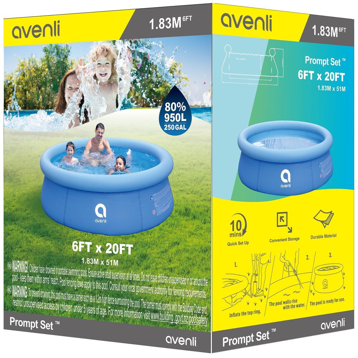 Avenli Prompt Set 183x50cm Pool, ohne Zubehör, blau 3/5