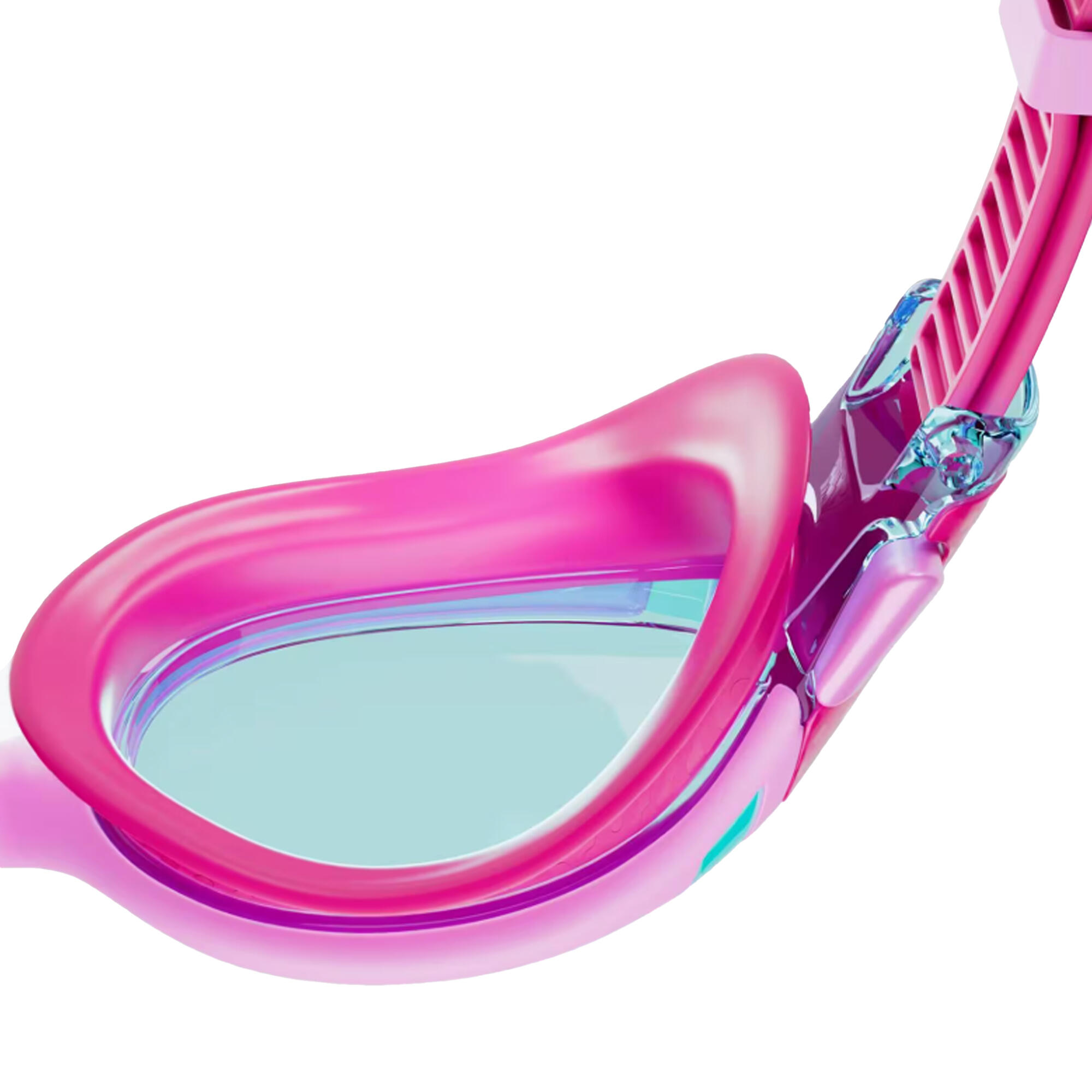 "2.0" Passt sich dem Gesicht an Schwimmbrille 2024 für Kinder Pink 4/4