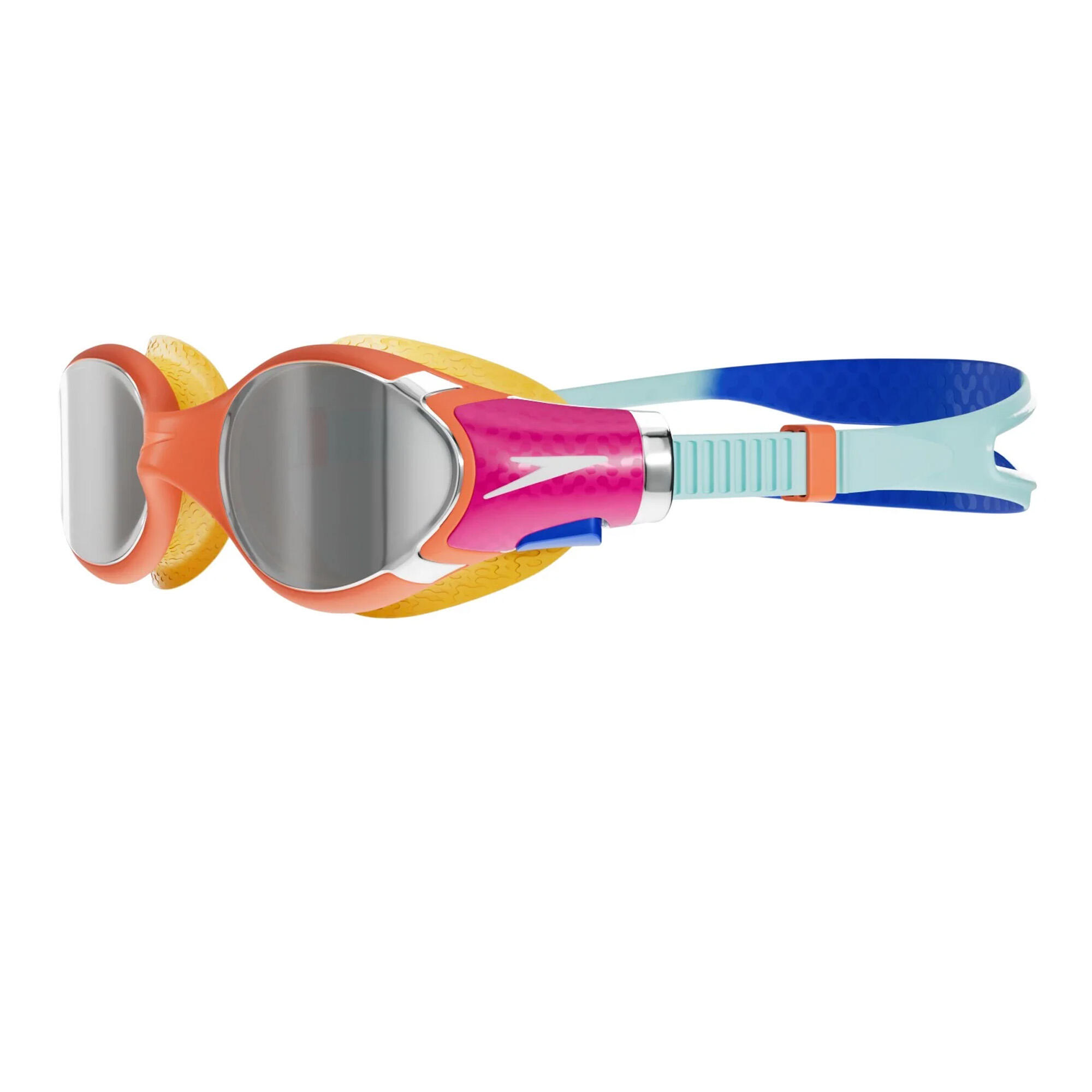 Childrens/Kids fuse 2.0 2024 Mirror Swimming Goggles (Pink/Blue/Orange) 2/3