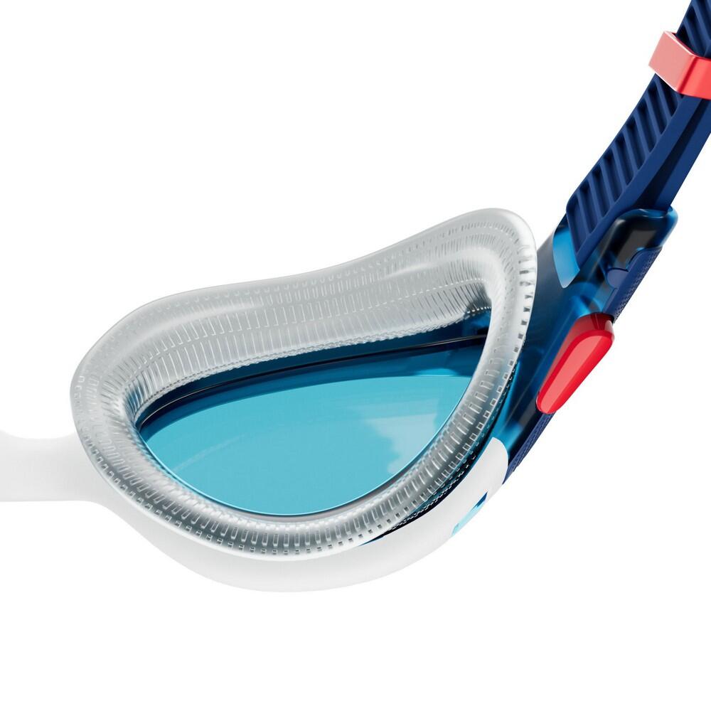 Passt sich dem Gesicht an Schwimmbrille für Herren Blau/Weiß/Rot 3/4