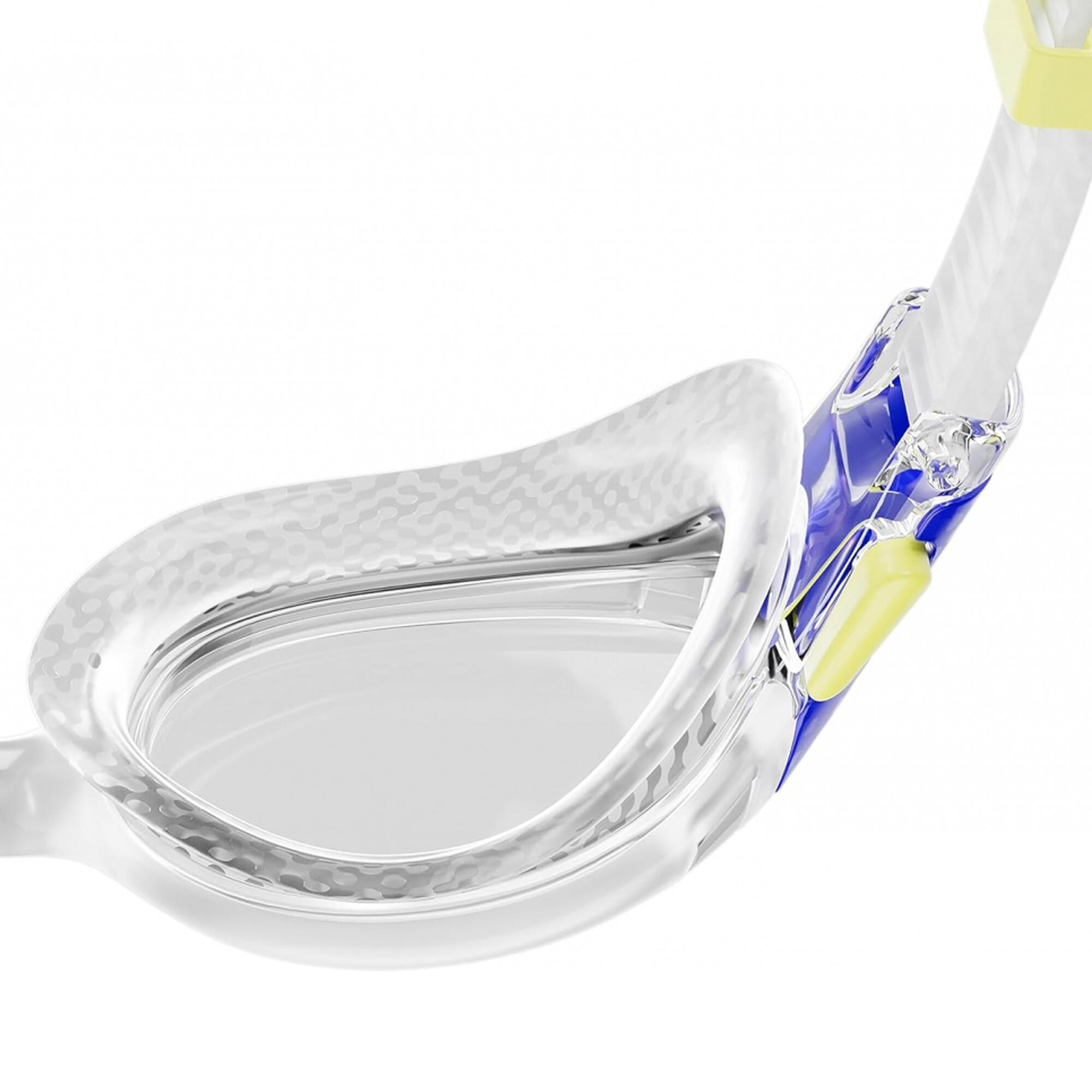 "2.0" Passt sich dem Gesicht an Schwimmbrille 2024 für Kinder Transparent/Blau 4/4