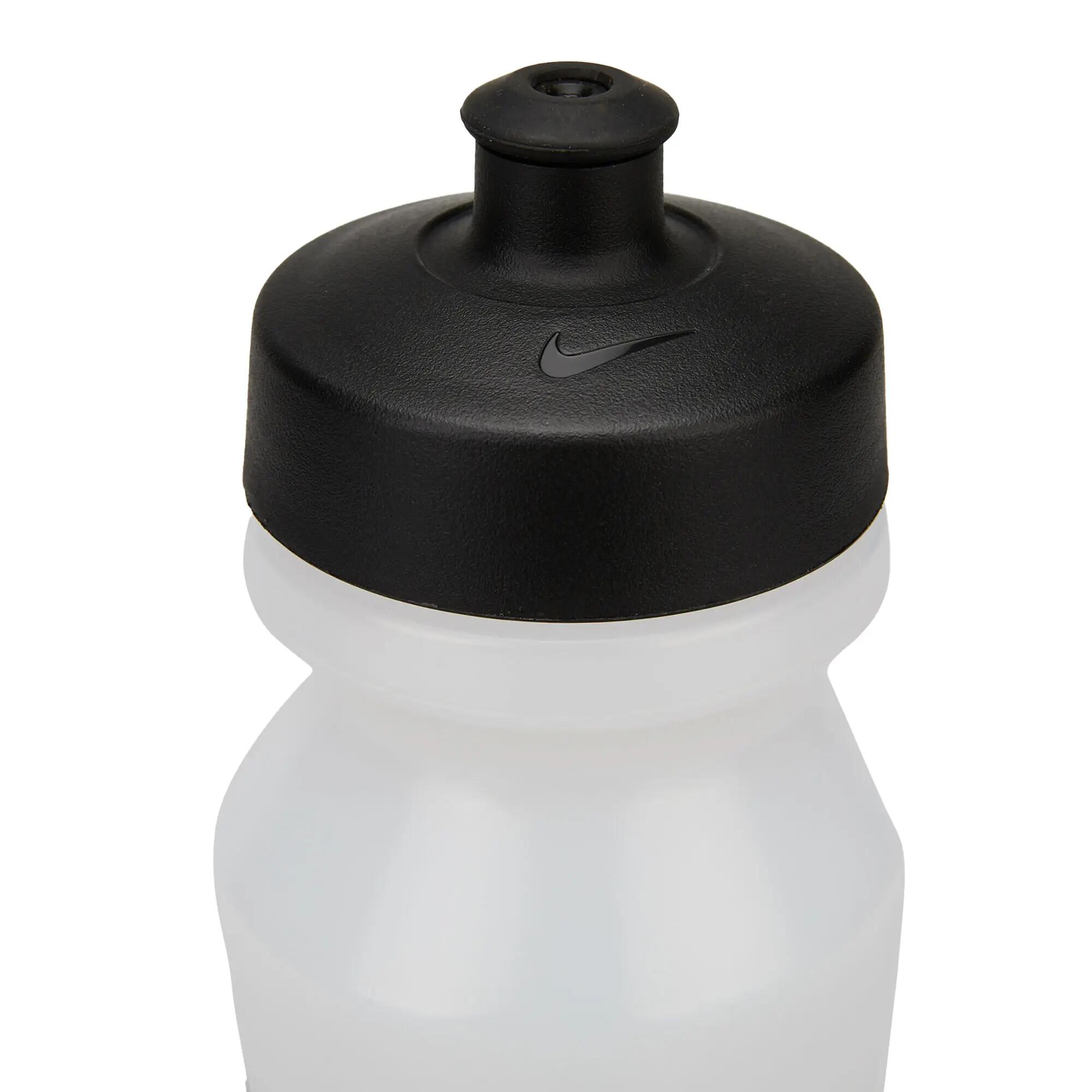 Wasserflasche Damen und Herren Transparent/Schwarz 3/4