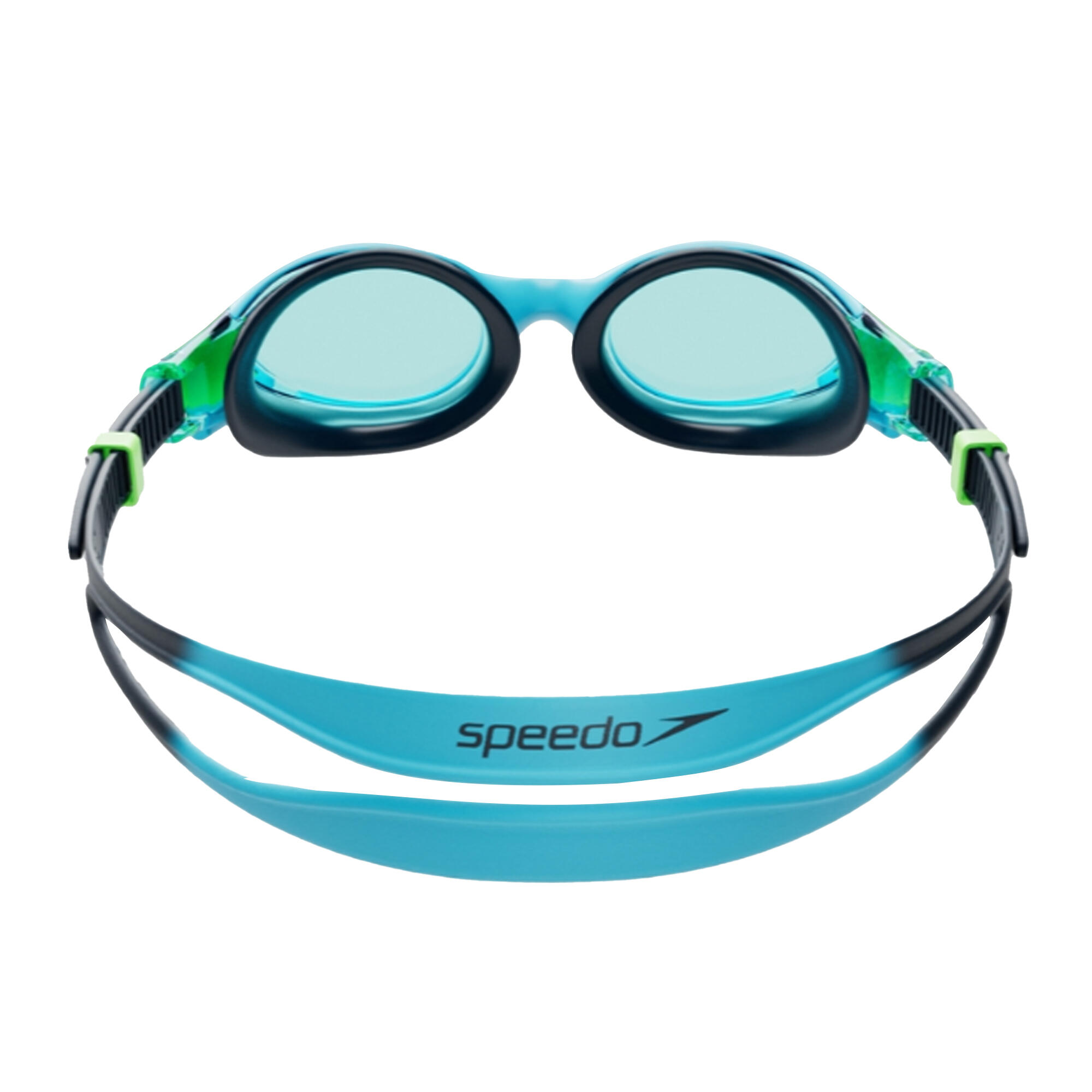 "2.0" Passt sich dem Gesicht an Schwimmbrille 2024 für Kinder Blau/Grün 2/4