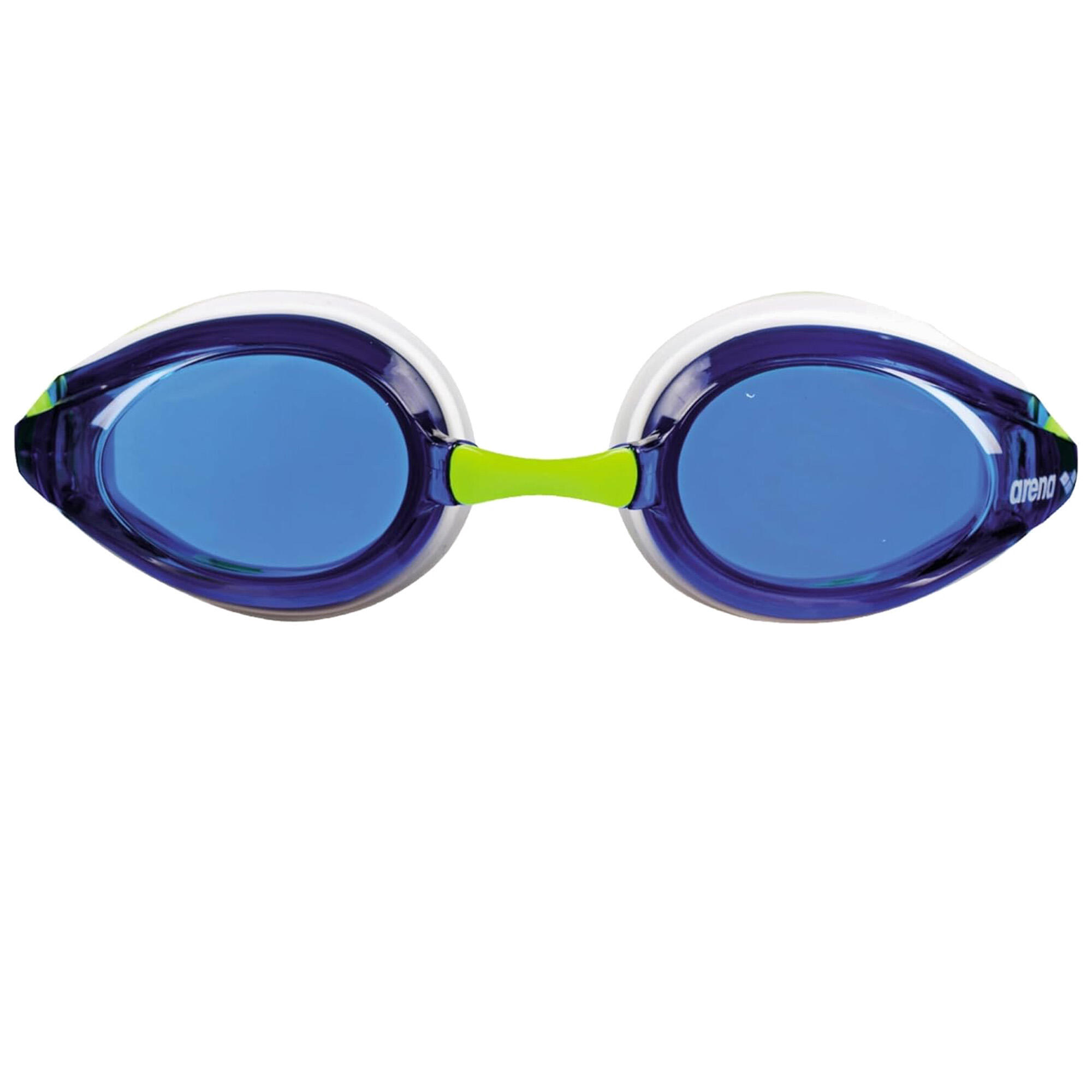 "Tracks" Schwimmbrille für Kinder Blau/Weiß/Gelb 2/2