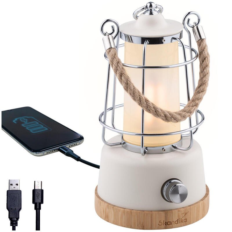 Lampa kempingowa LED Kiruna z powerbankiem, do 370 lumenów