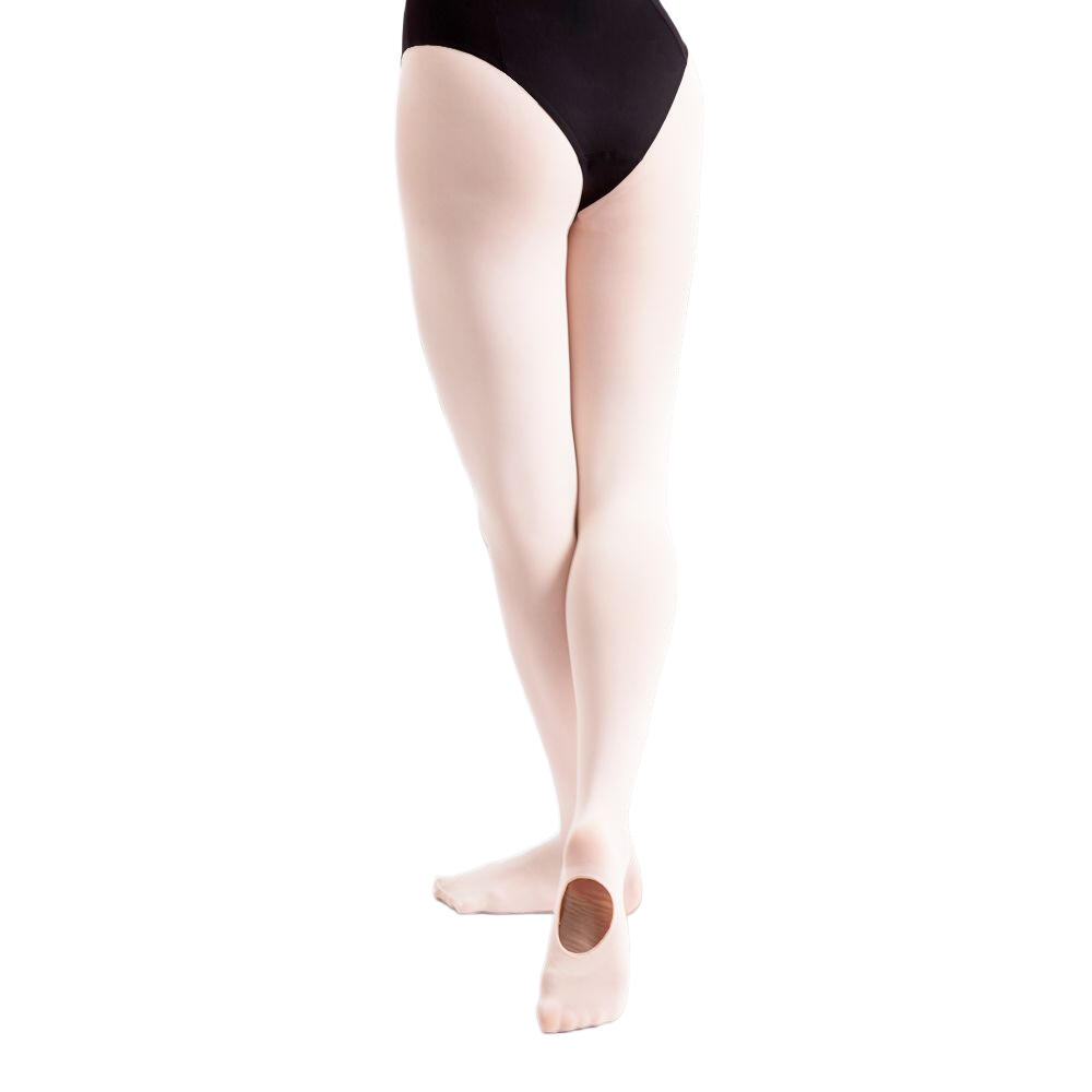 SILKY Childrens Girls Convertible Dance Ballet Tights (1 Pair) (White)