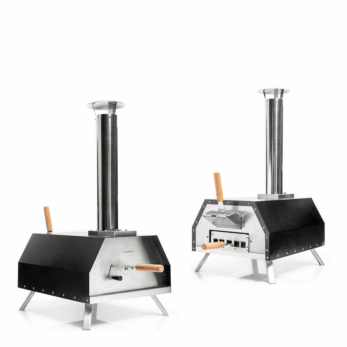 INNOVAGOODS Forno a Pellet per Pizza con Accessori InnovaGoods