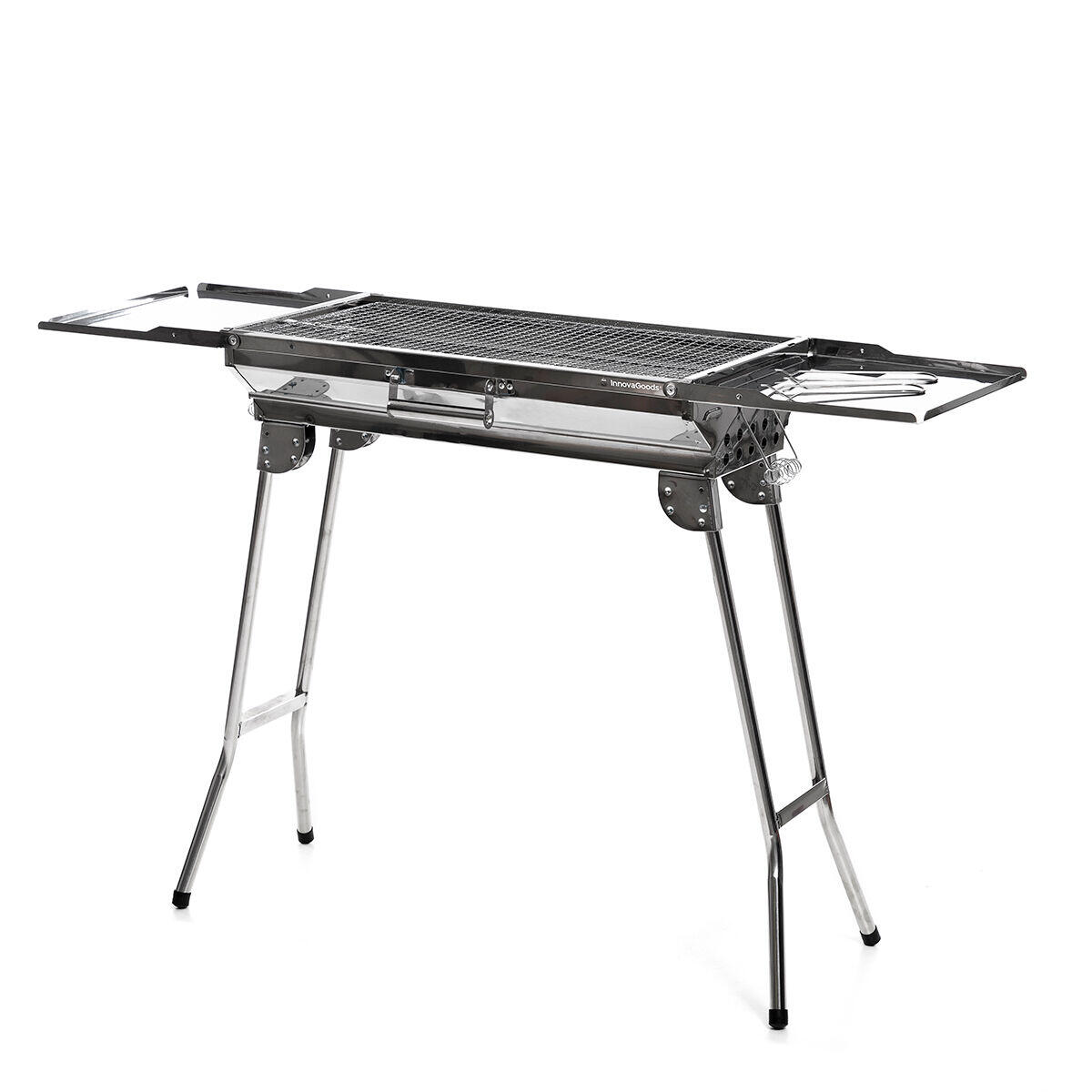 INNOVAGOODS Barbecue Pieghevole in Acciaio Inossidabile a Carbone InnovaGoods Carbone