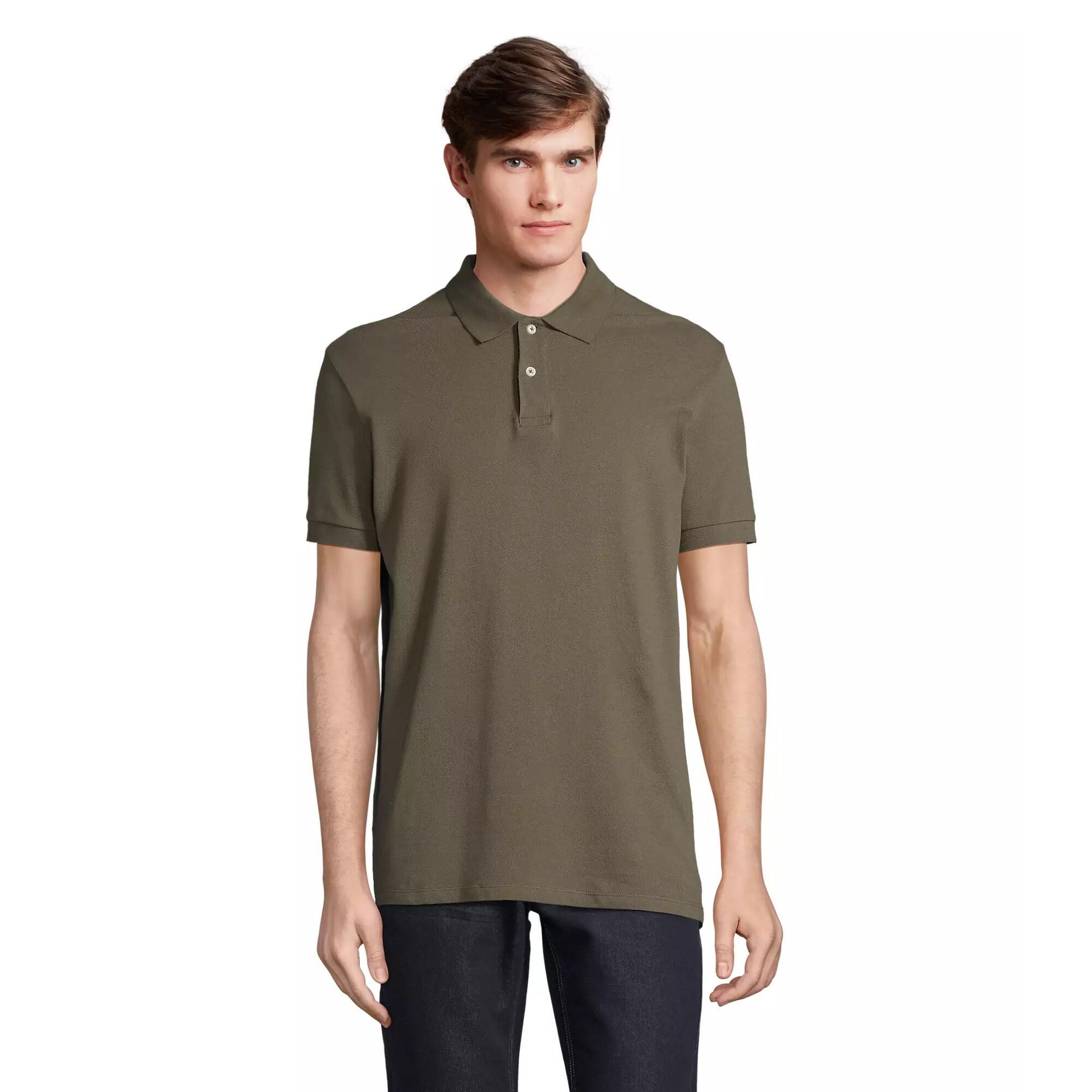 Unisex Adult Pacific Pique Twin Needle Stitch Polo Shirt (Mouse