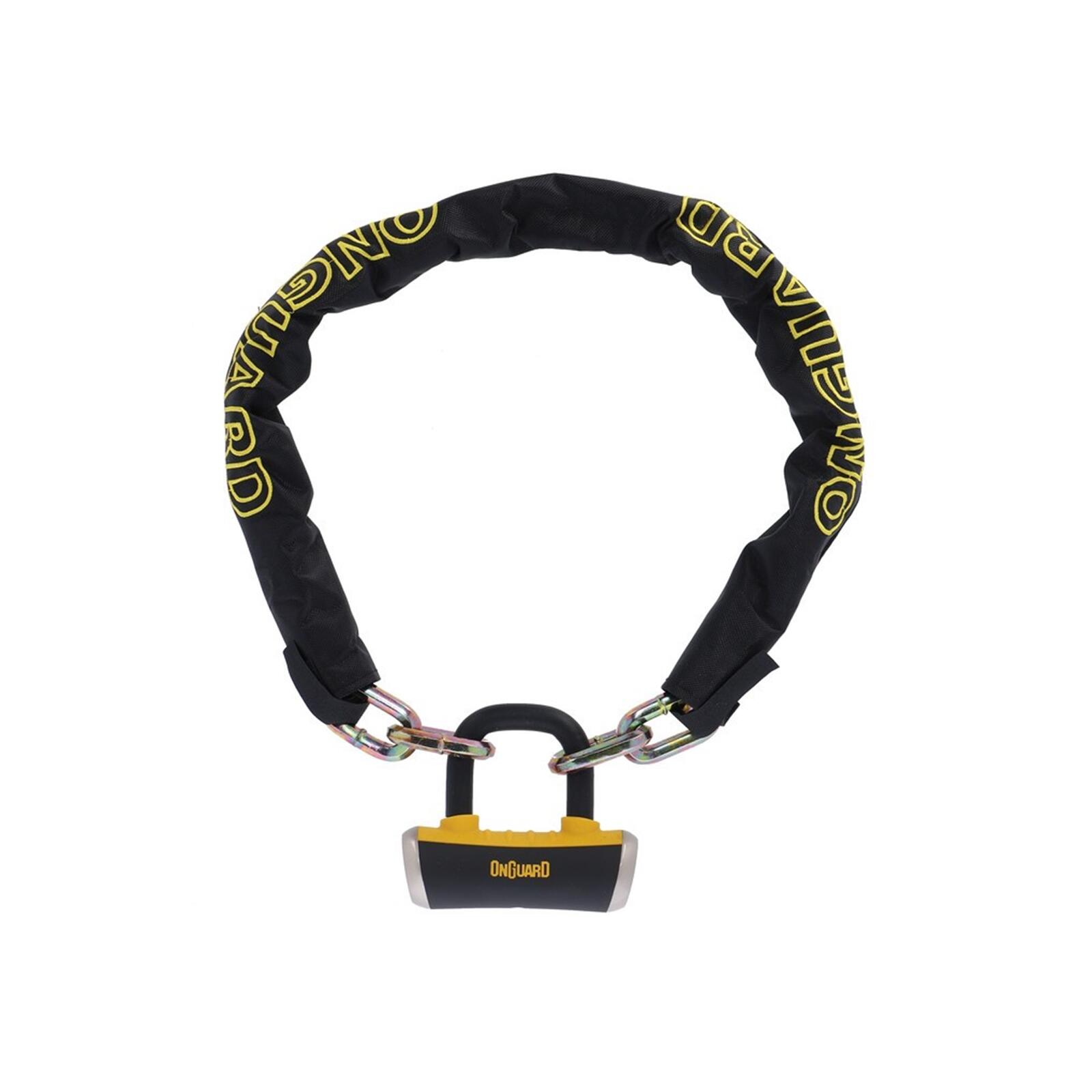 Onguard - Antivol Chaîne Onguard Mastiff Chain-110cmx10mm - Verrou - Jaune|noir - Taille Unique - Decathlon