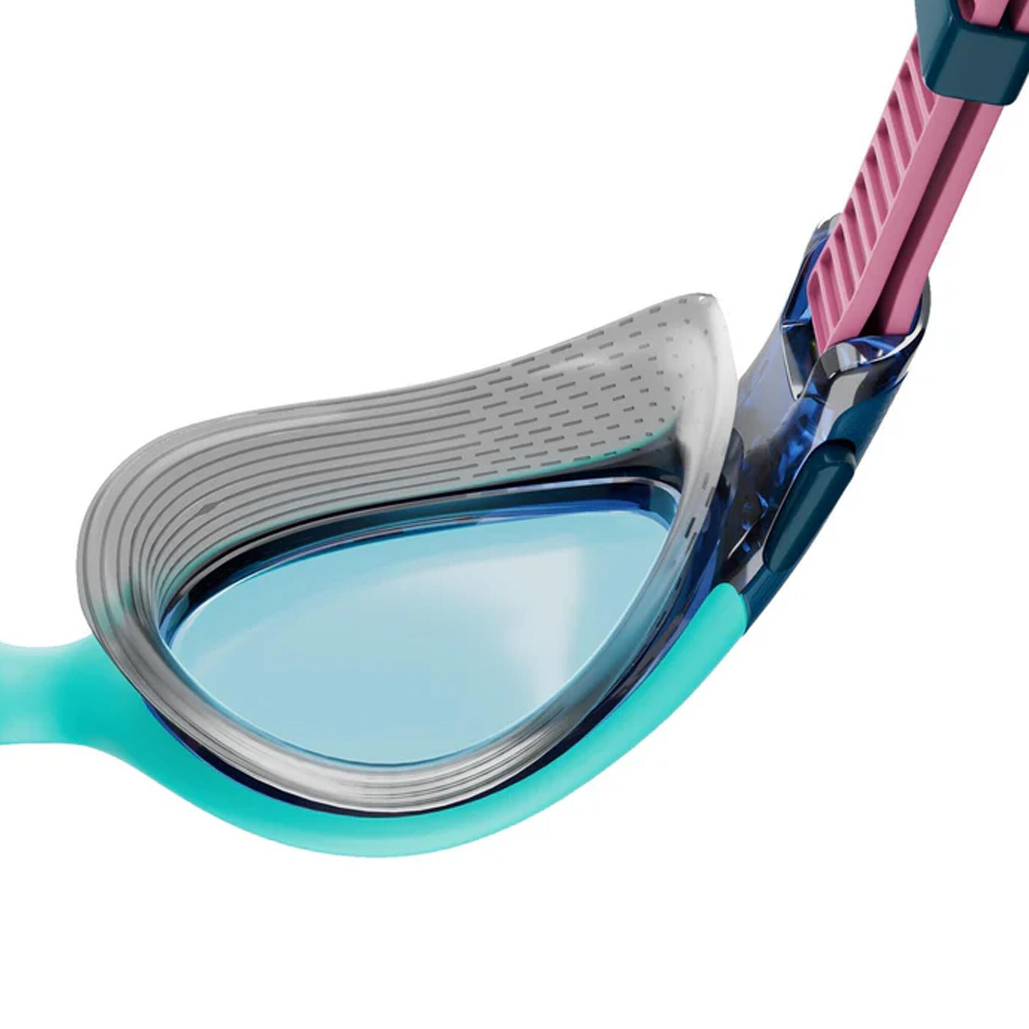 "Biofuse 2.0" Schwimmbrille für Damen Blau/Pink 3/4