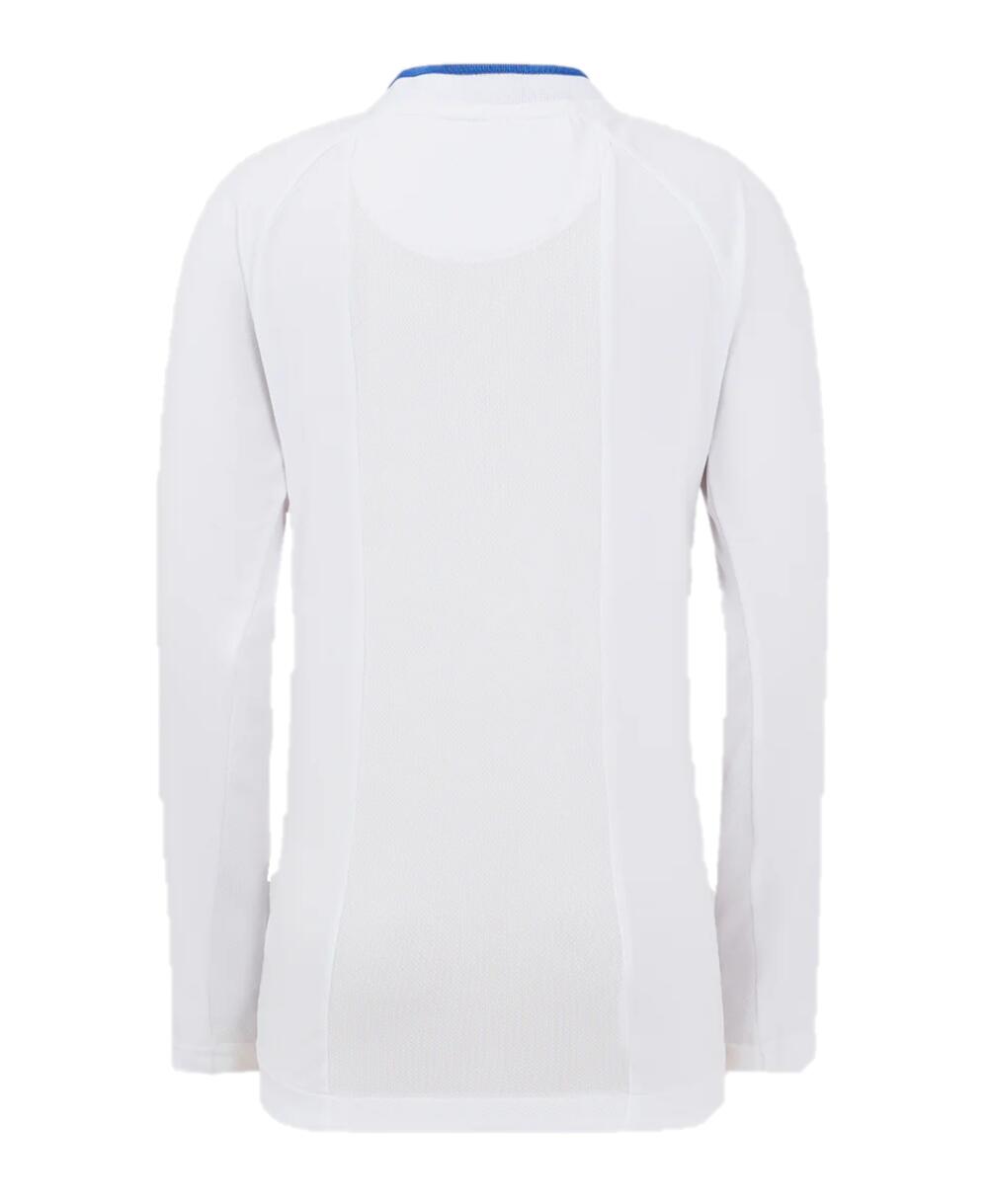 Castore AMC Polo Shirt Kid's Tennis Long Sleeve White Top 2/3