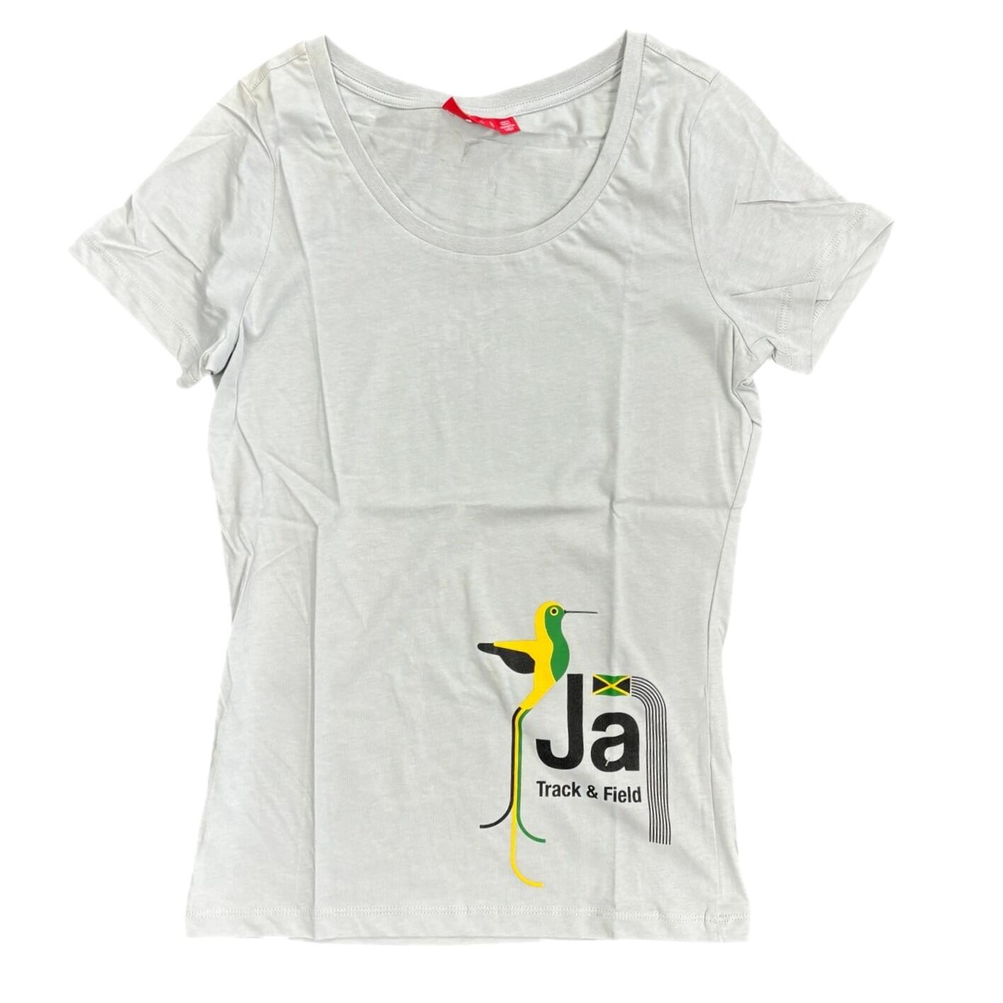 Puma Women's Grey Top Jamaica Track&Field T-Shirt 2/3