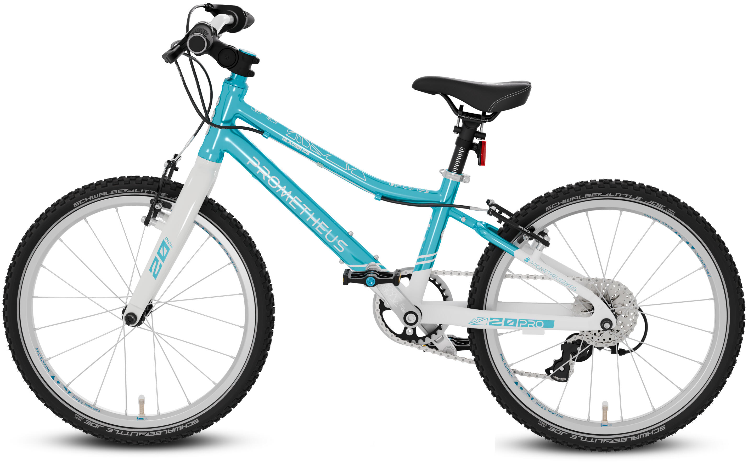 Kinderfahrrad 20 Zoll ab 6 Jahre Superleicht 7 Gang Fahrrad Blau Weiß 3/5