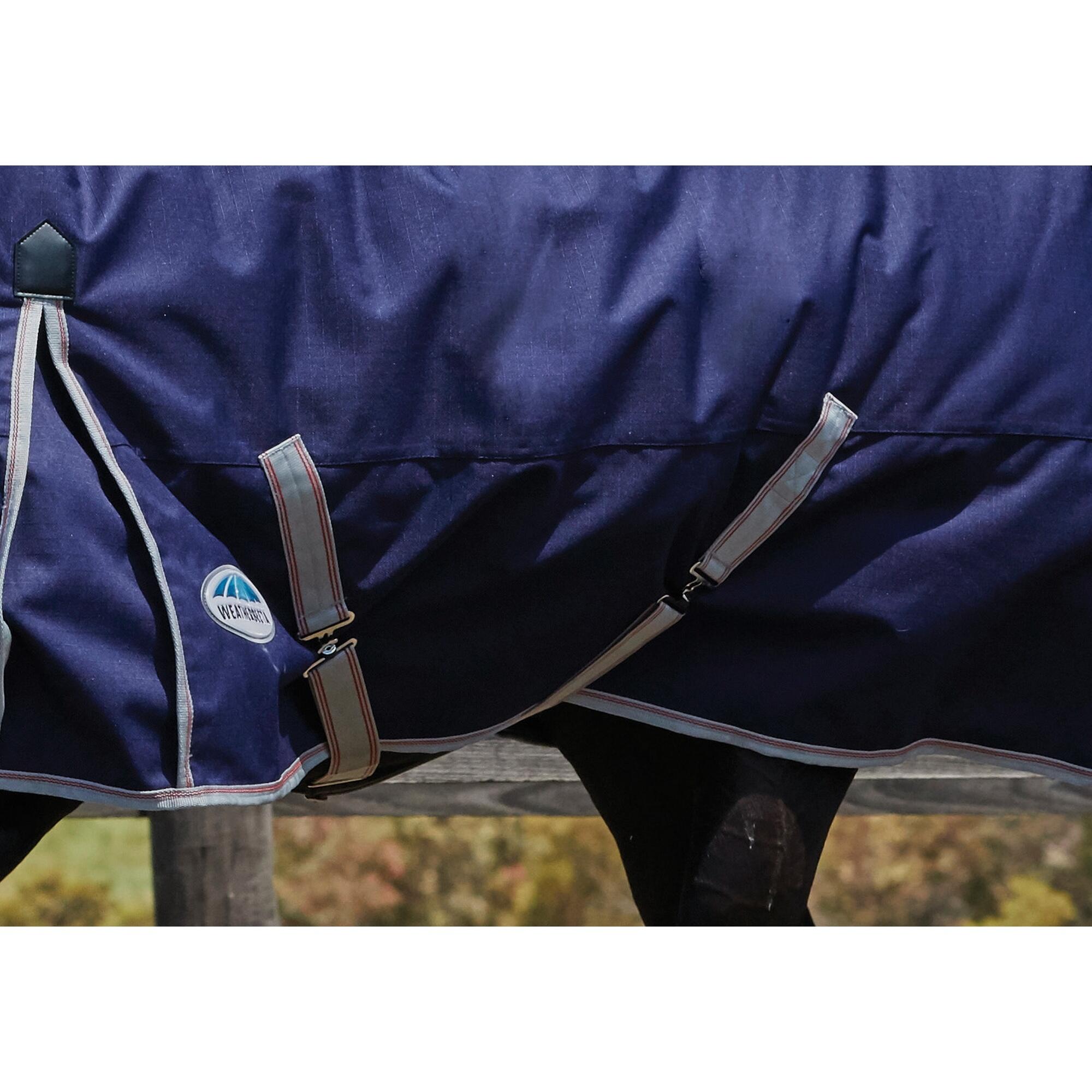 Comfitec Lite Plus Essential Combo Neck Turnout Rug (Navy/Silver/Red) 4/4