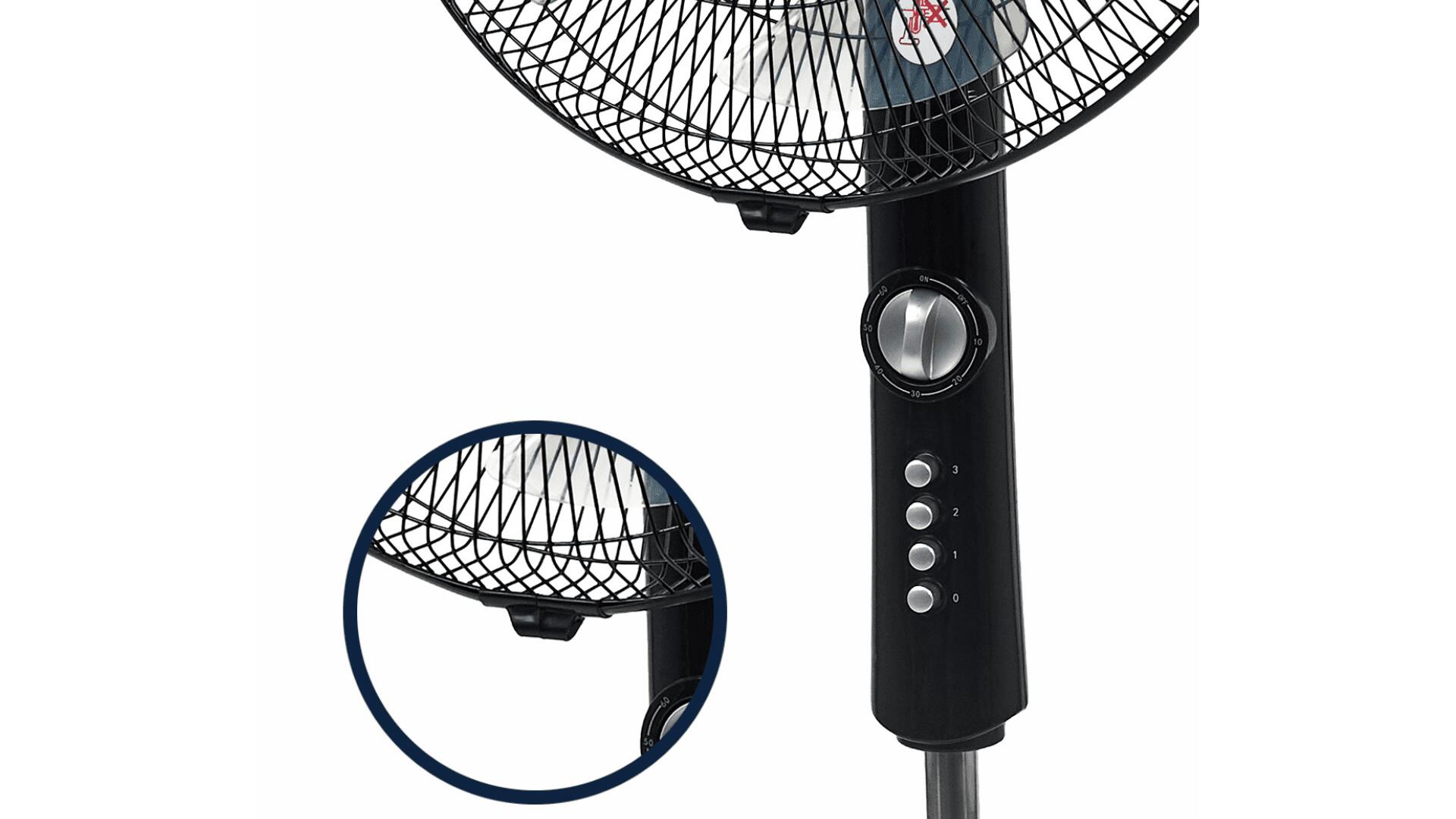 Ventilateur silencieux - 3 vitesses - Noir 4/6