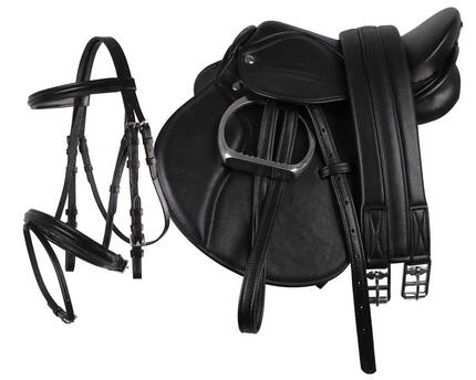 Equipement complet selle et filet pour enfant - QHP