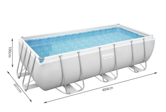 Piscina Desmontable Tubular Bestway Power Steel 404x201x100 cm Depuradora Cartuc 5/7