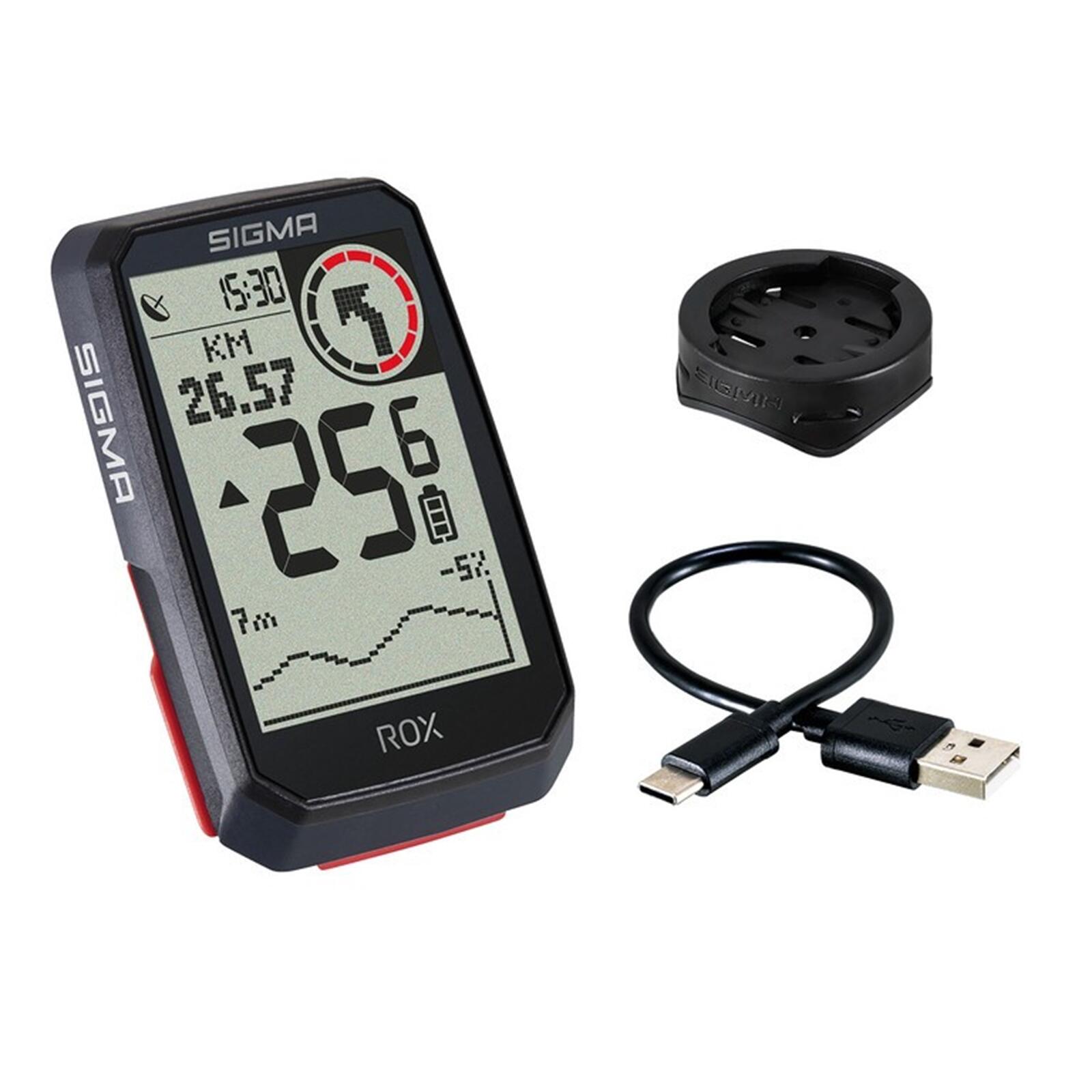 SIGMA SPORT Sigma ROX 4.0 GPS Bike Computer with USB-C Charging Cable