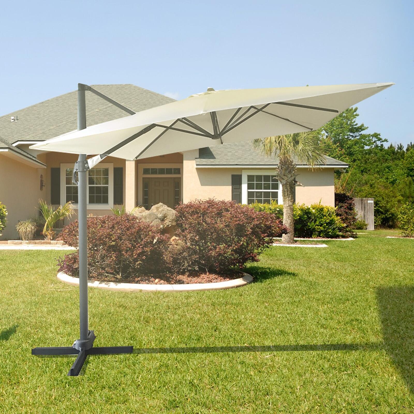Garden Parasol Chillvert Roma Mini Alumnio 300x200x260 cm 2/5