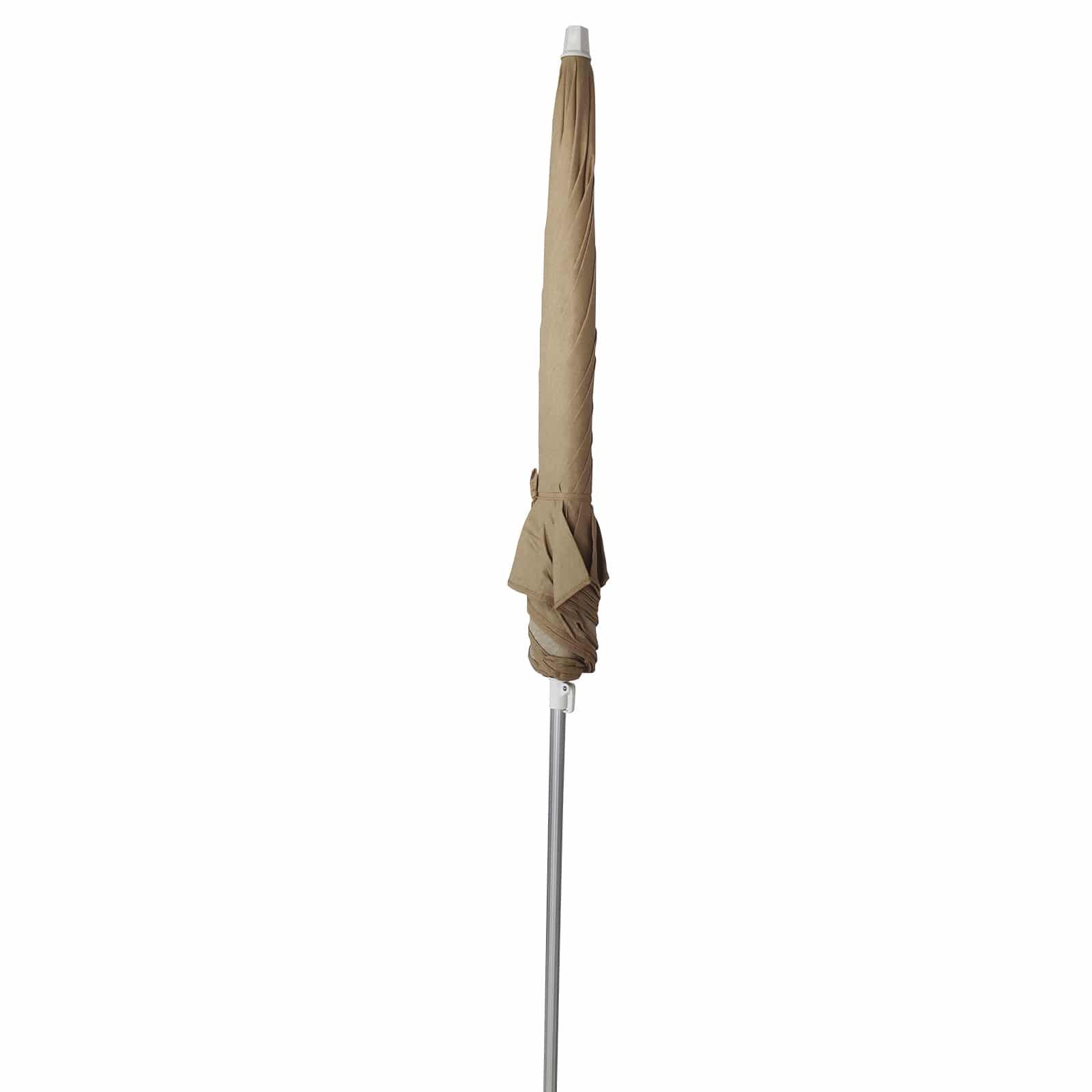 Parasol de Jardín en Aluminio Chillvert Gandía Ø200 cm Camel Anti UV 25 Loneta A 4/5
