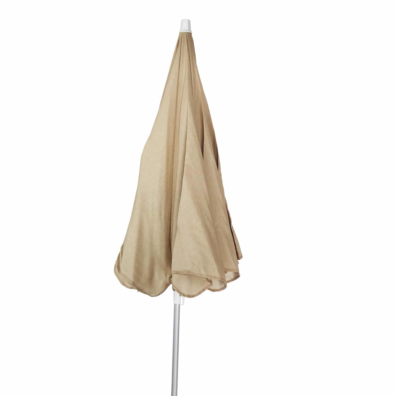Parasol de Jardín en Aluminio Chillvert Gandía Ø200 cm Camel Anti UV 25 Loneta A 5/5
