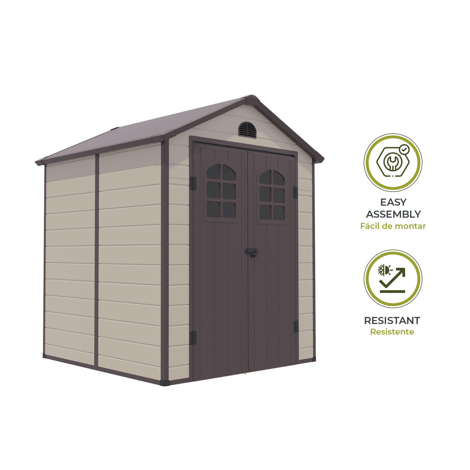 Caseta de Resina Gardiun Alessia A 3,57 m² 190x188x225 cm 2/5