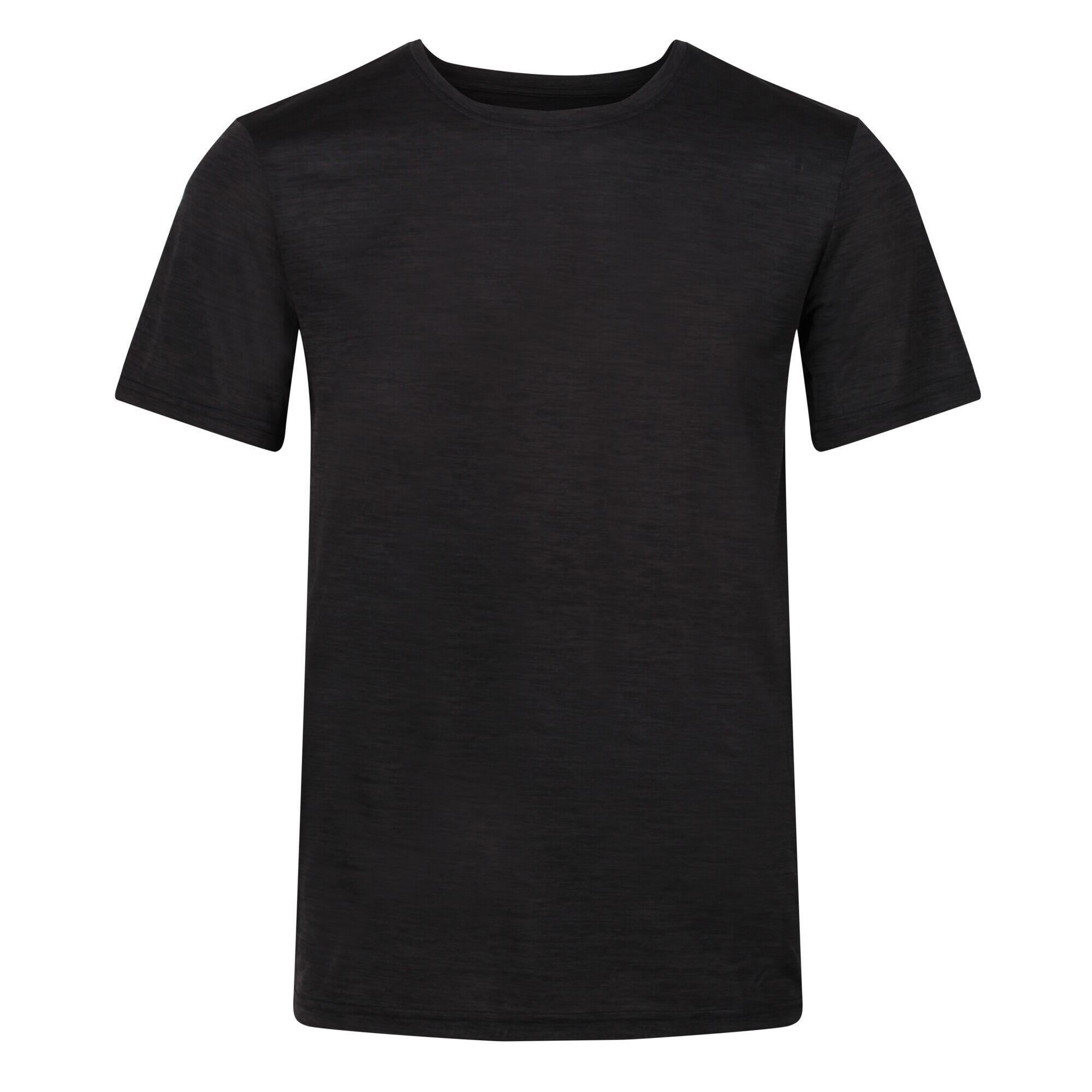 REGATTA Mens Fingal Edition TShirt (Black Marl)