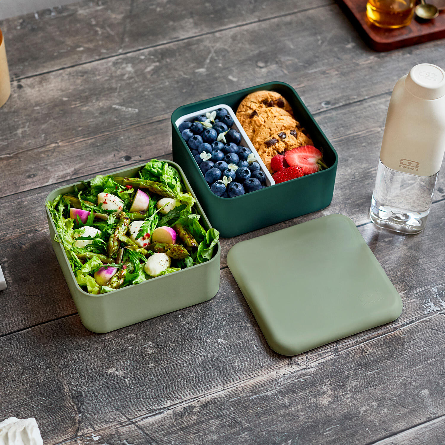 Boite repas 2x850ml - 1,7L| Adulte |Bureau, pique-nique|Made in France|Square 6/6