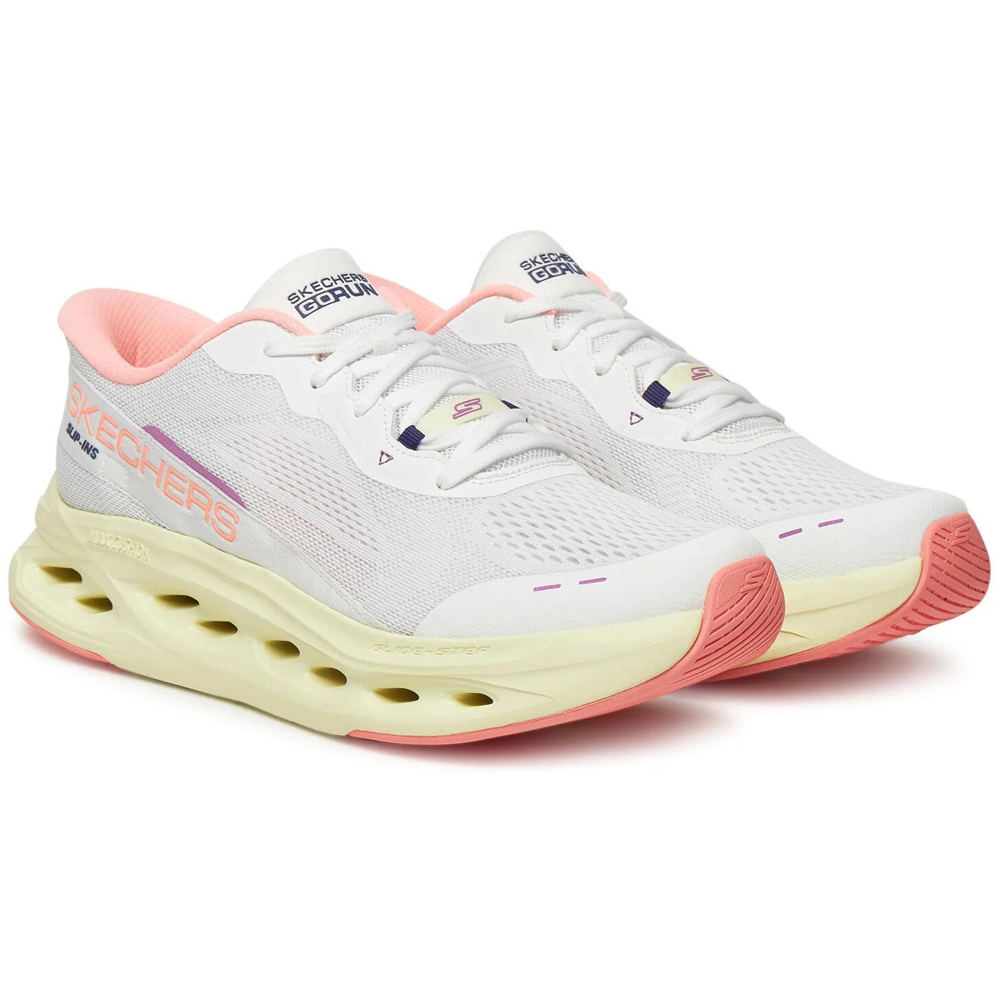 Baskets Skechers Max Cushioning Glide, Blanc, Femmes 3/5