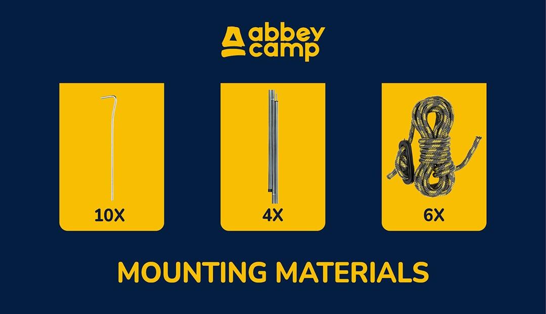 Paravent brise-vent Abbey Camp® Chicago-500 4/4