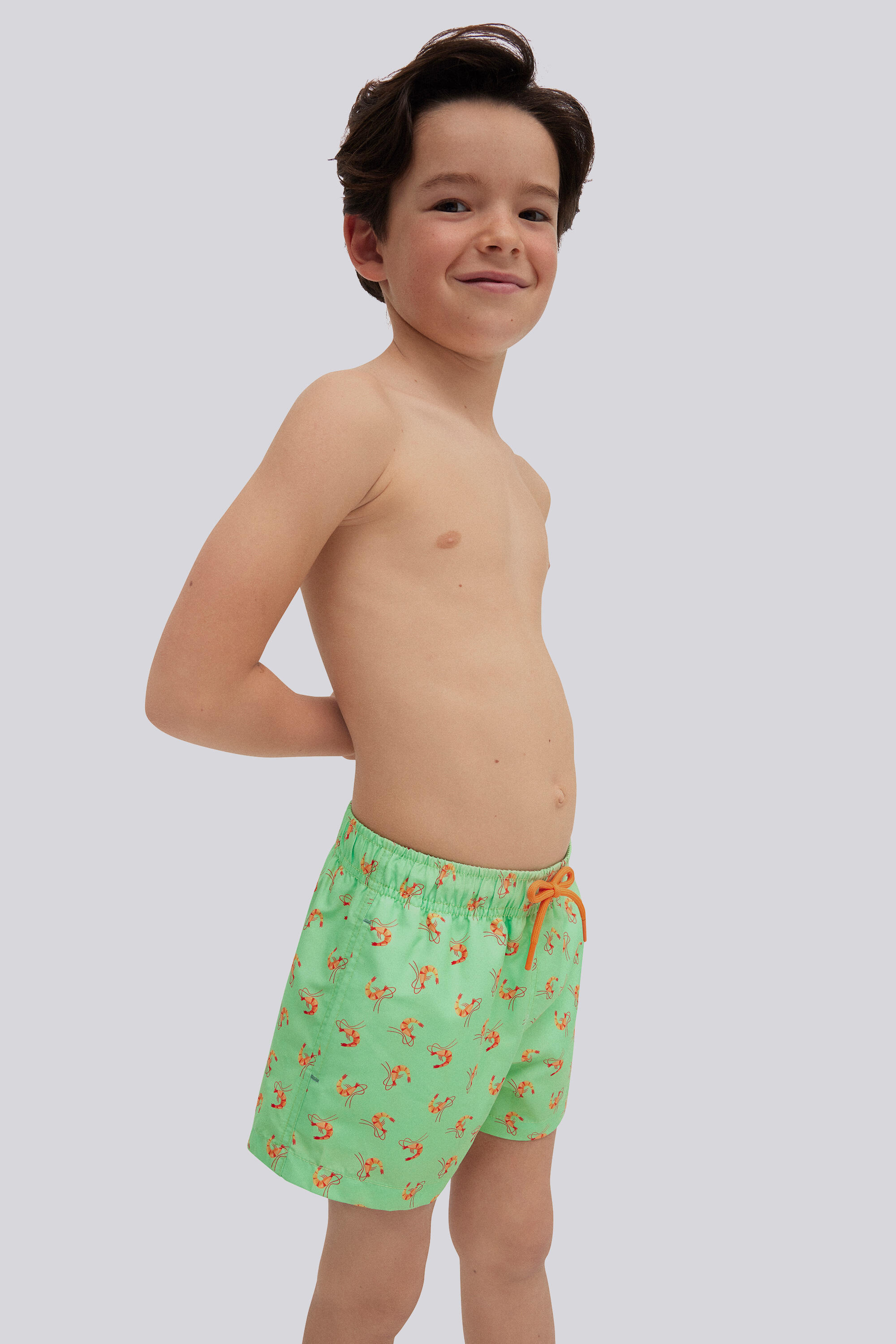 Maillot de bain garçon court imprimé fruits de mer 5/7