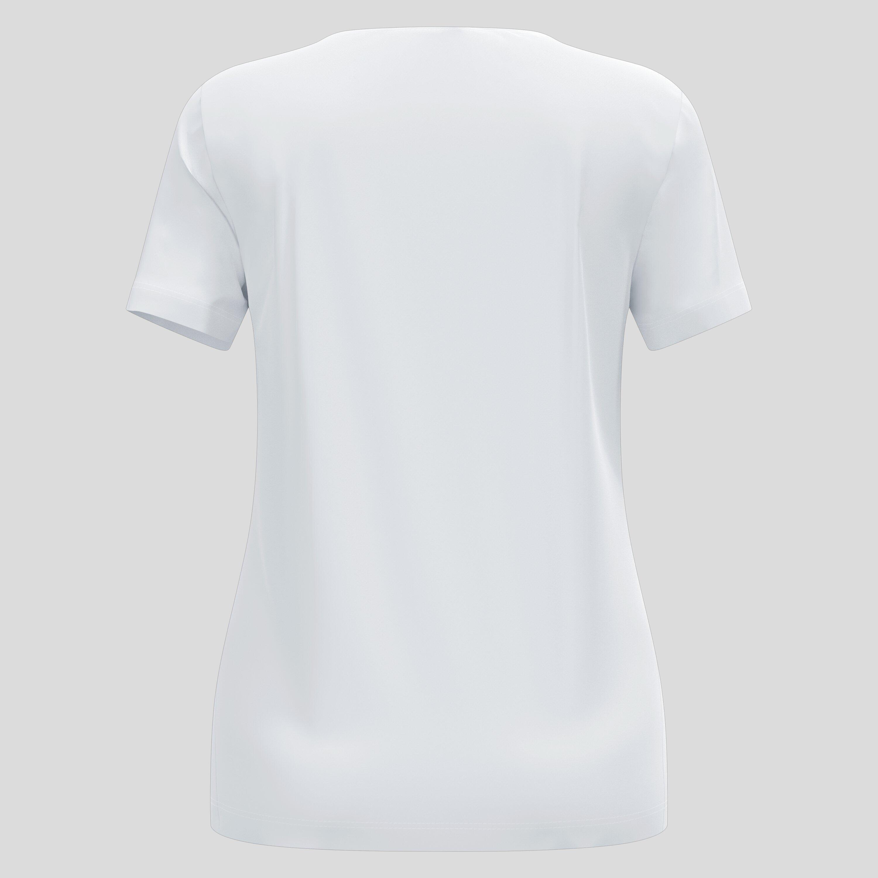 Maglia manica corta Odlo F-Dry bianca da donna 7/7