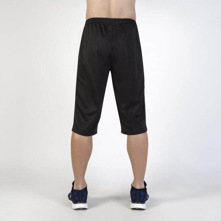 Pantalón 3/4 Fútbol Hombre Joma Luxor Negro 2/3