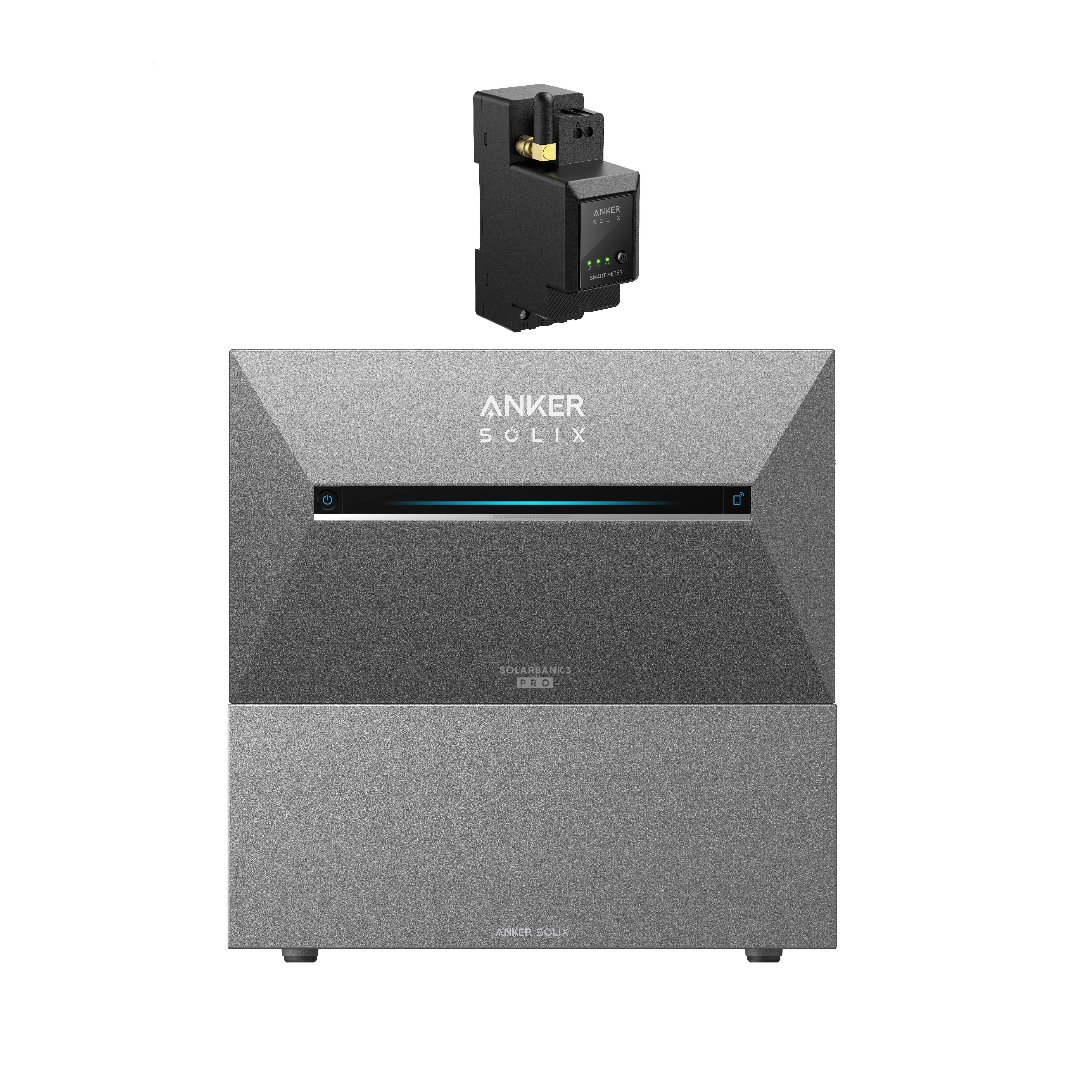 Anker - Kit Balcony Photovoltaic Anker Solix Solarbank 3 E2700 Pro+bp2700+a17x7311 - Station D'Énergie - Gris|orange - Taille Unique - Decathlon