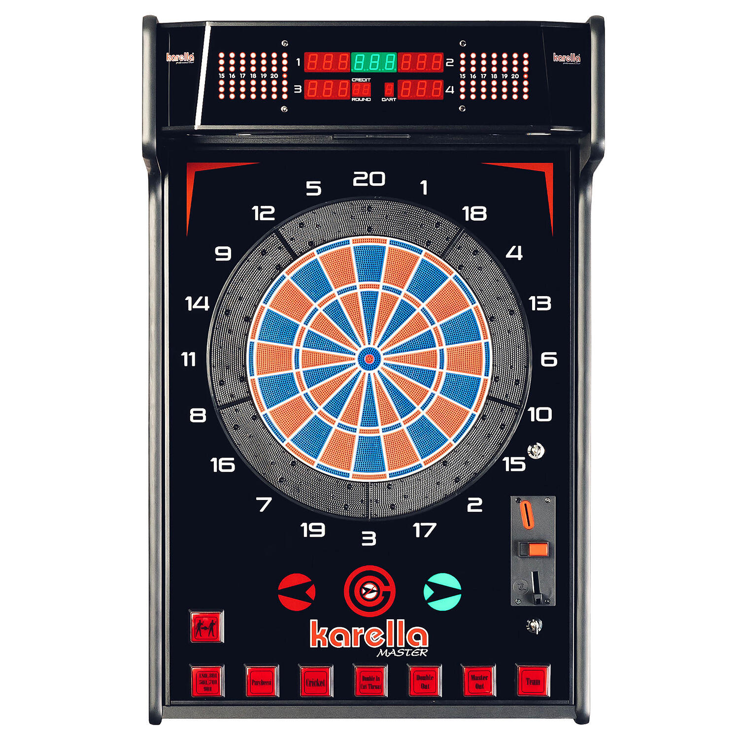 KARELLA Darts Machine E-Master With coin slot Darts / Softdarts Unisex