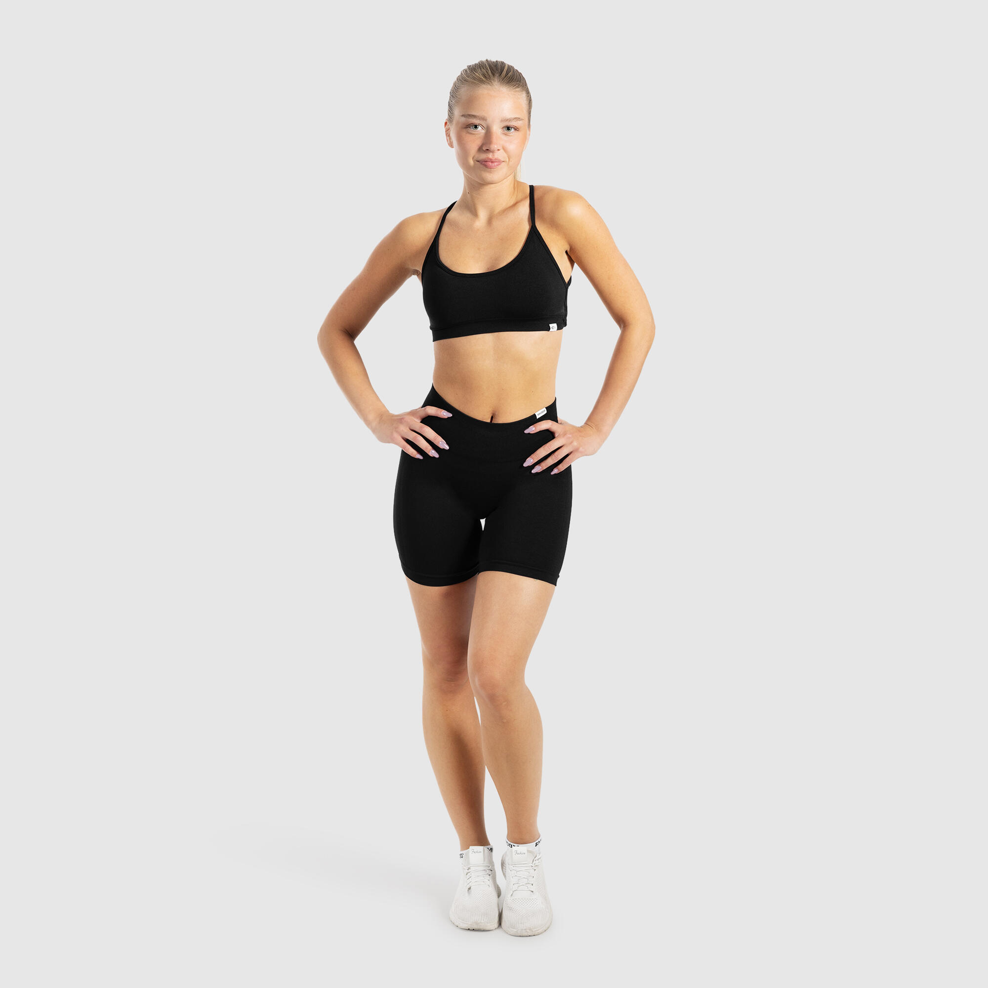 Damen Short Leggings Arleta Schwarz 3/5