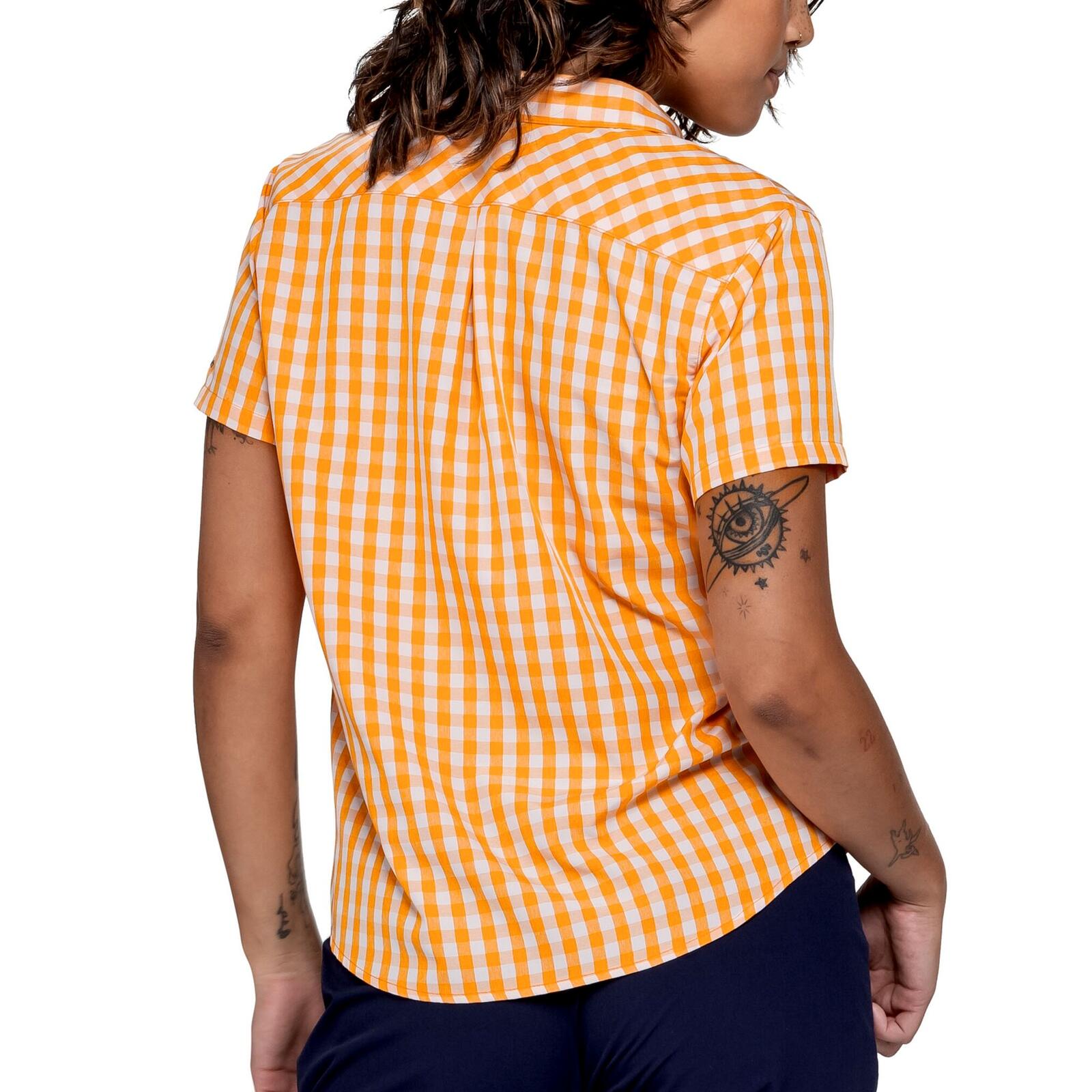 Wanderbluse schnelltrocknend leicht Damen - Hiking CIRC Blouse Style Dalfoss 3/4