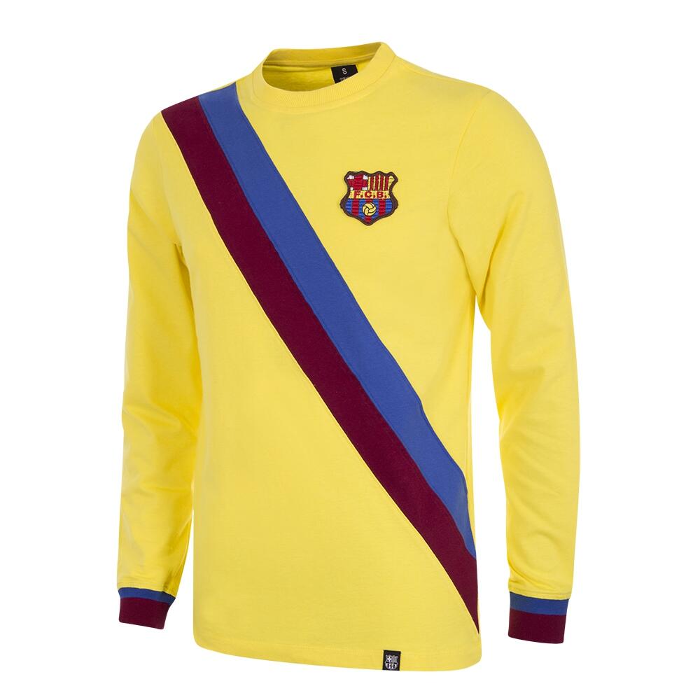 COPA FOOTBALL Retro Voetbalshirt - Heren - Uitshirt - FC Barcelona 1974 - 75 - Geel