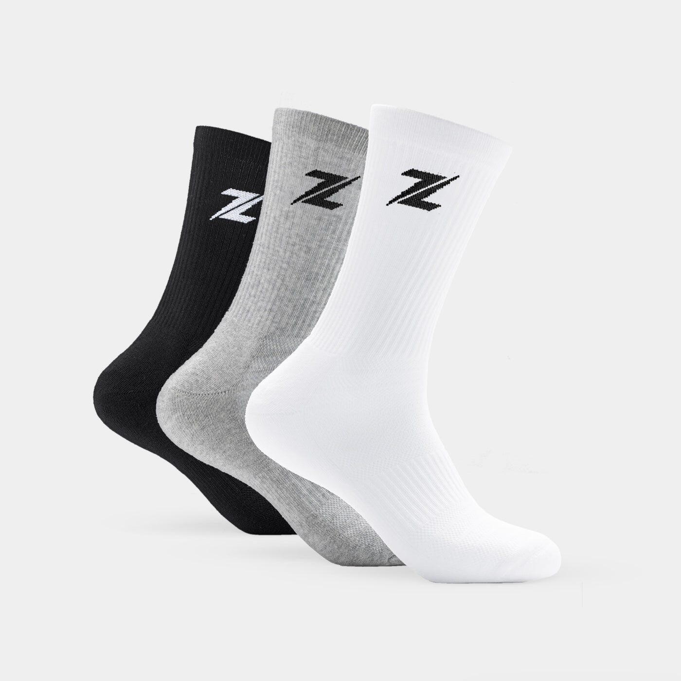 Zeuz - Chaussettes De Sport Zeuz — Lot De 3 - Chaussettes - Blanc|multicolore|noir - Decathlon